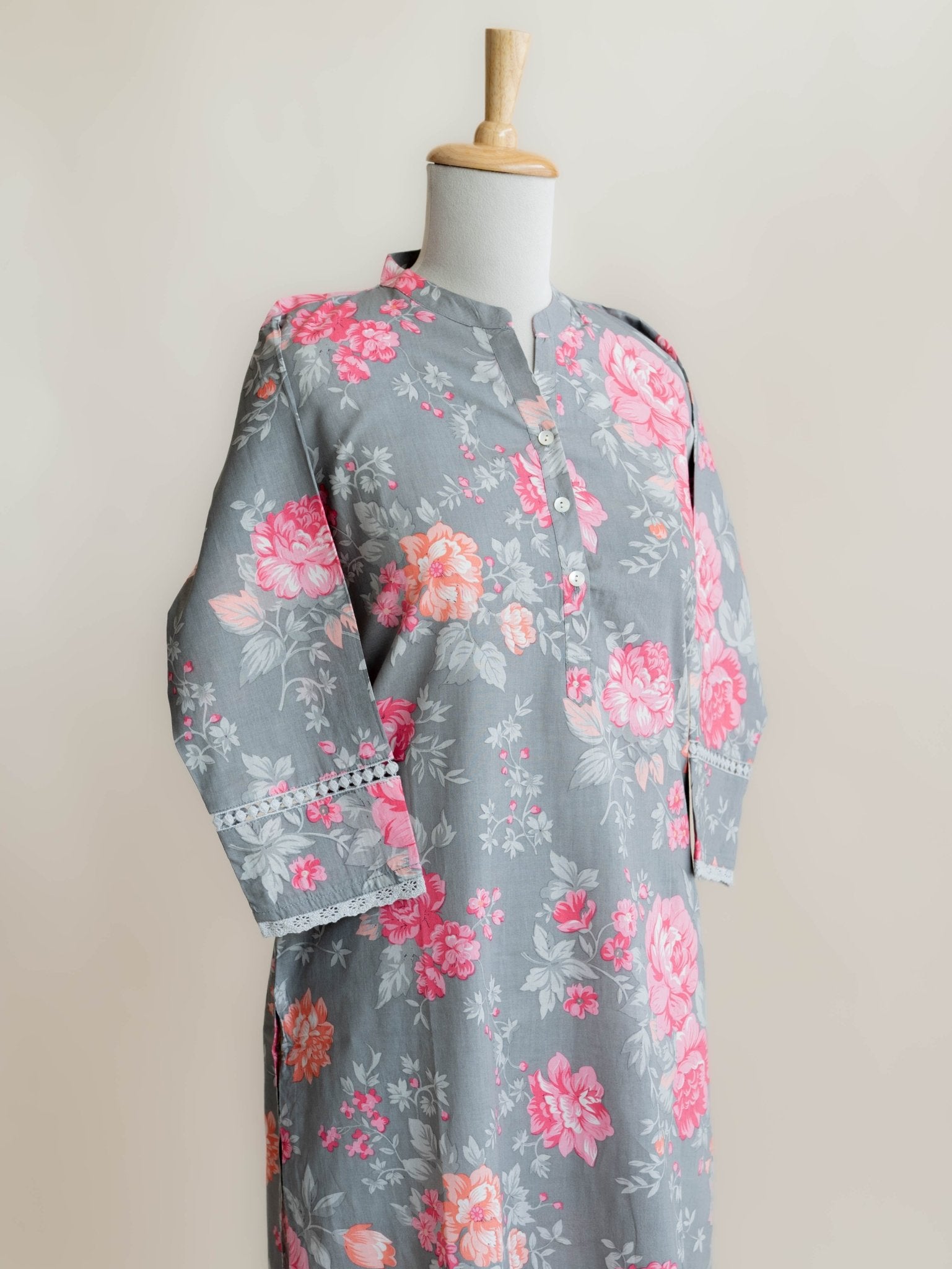 Revathi Cotton Digital Printed Straight Kurta - AINA