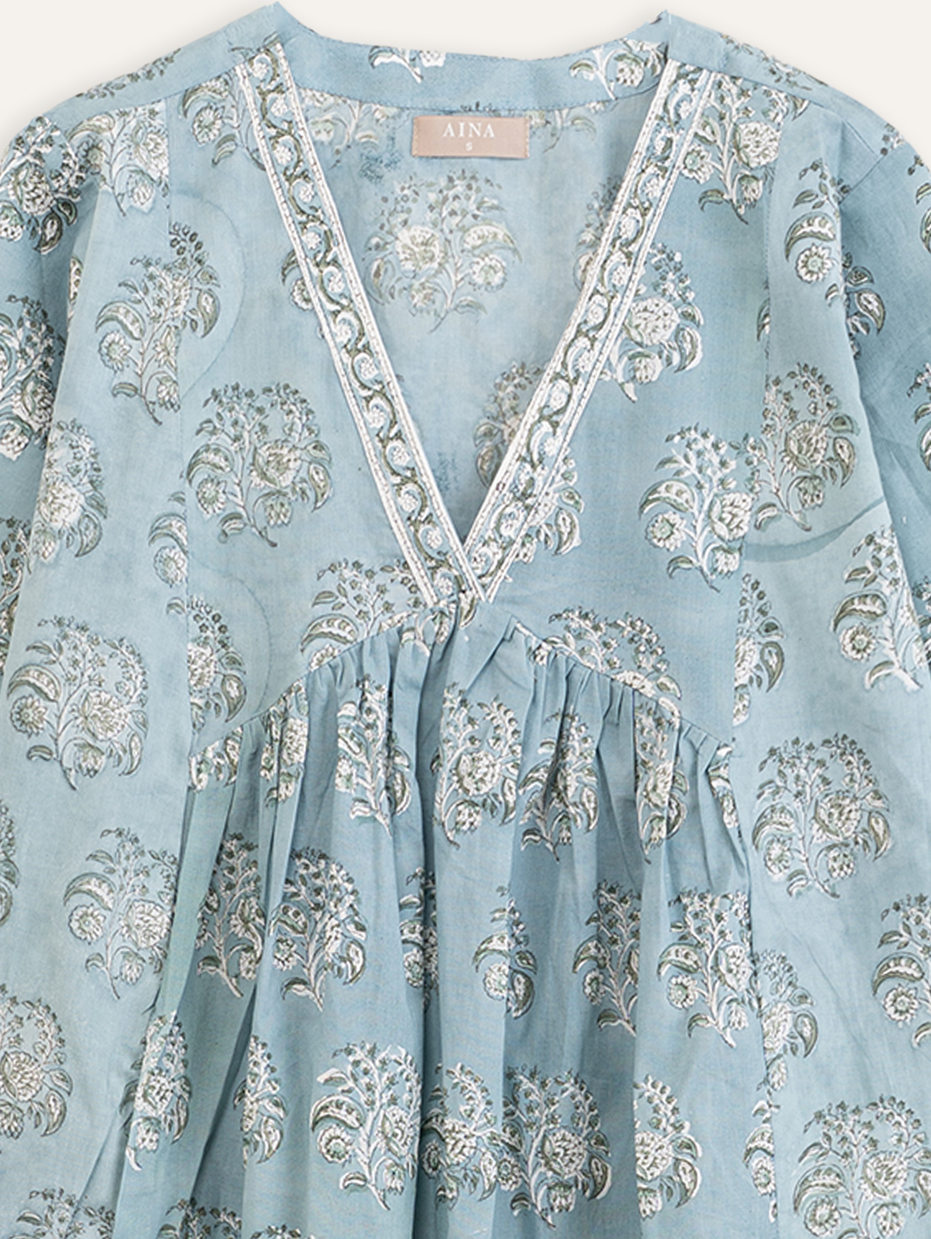 Parineeti Cotton Block Printed A-Line Kurta