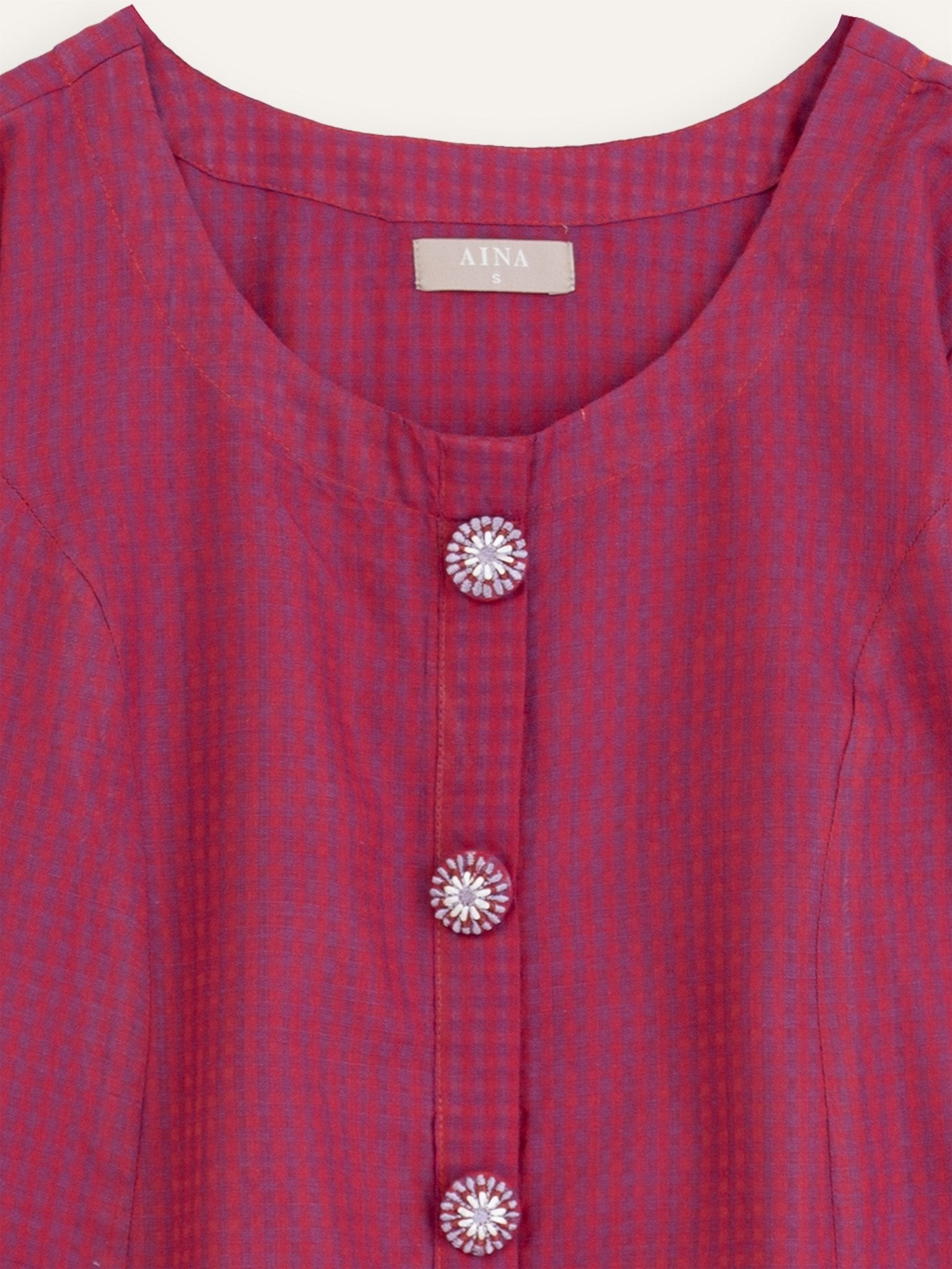 Rumi Cotton Handloom A - Line Kurta - AINA