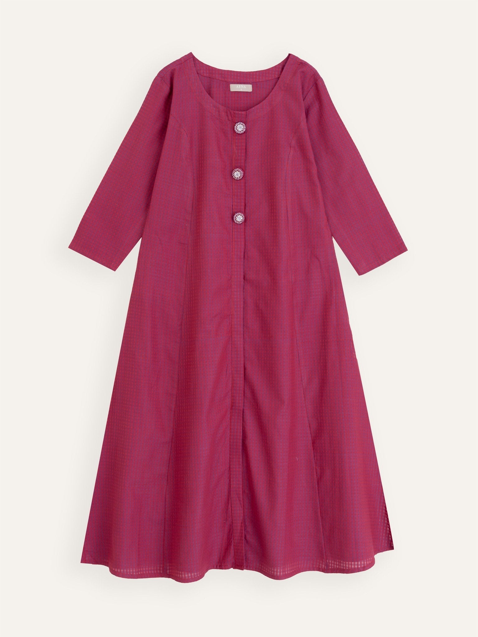 Rumi Cotton Handloom A - Line Kurta - AINA