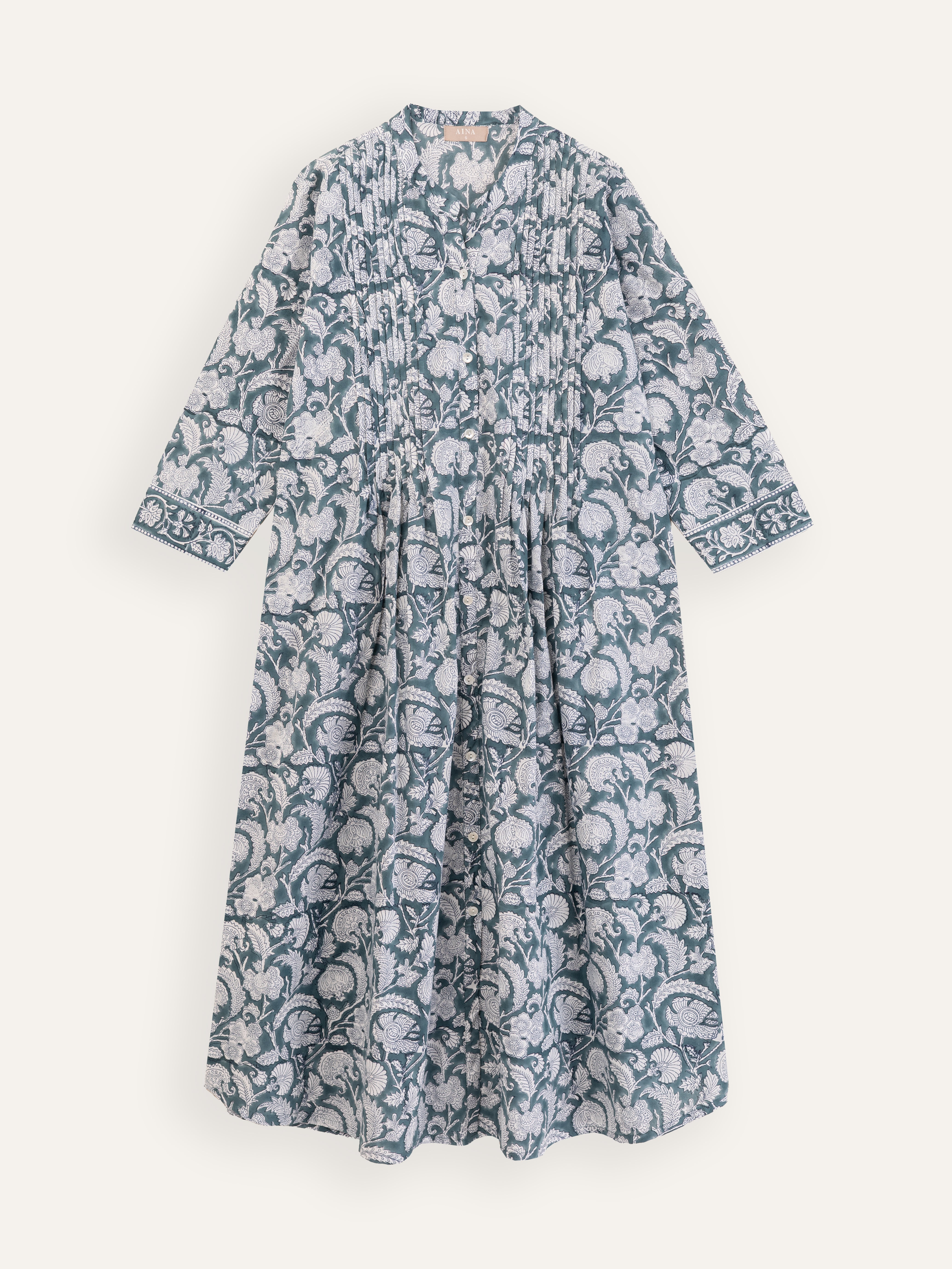 Nihala  Cotton Block Printed A-Line Kurta