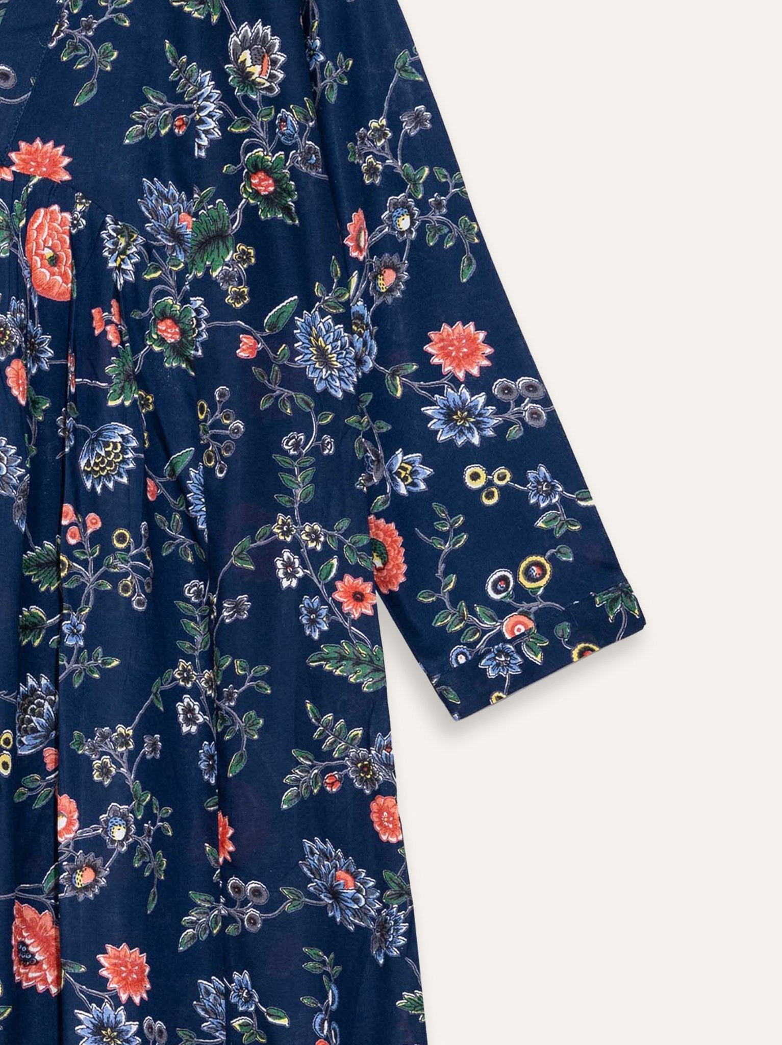 Sabitha Modal Printed A - Line Kurta - AINA