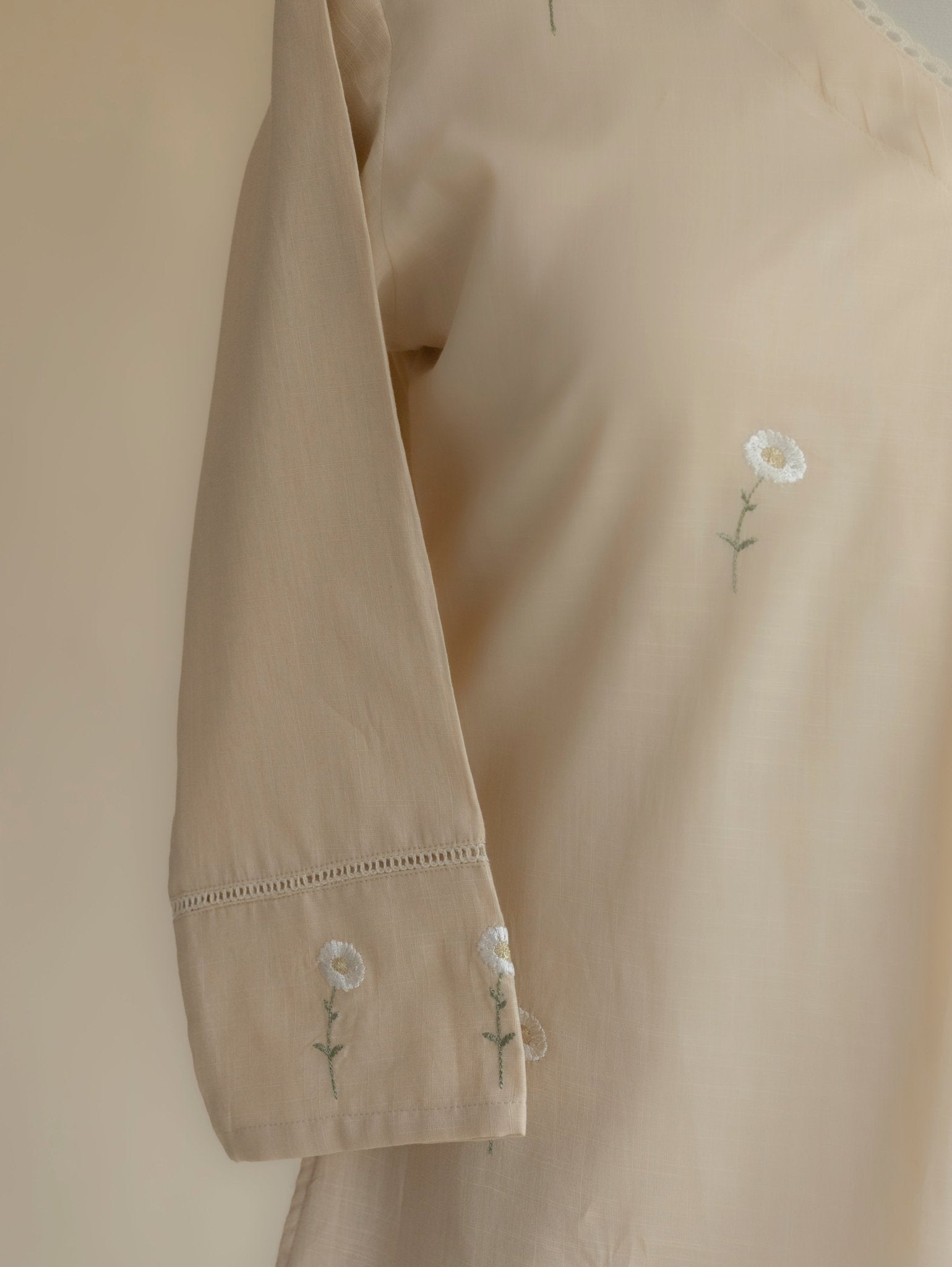 Saliena Cotton Embroidered A - Line Kurta - AINA