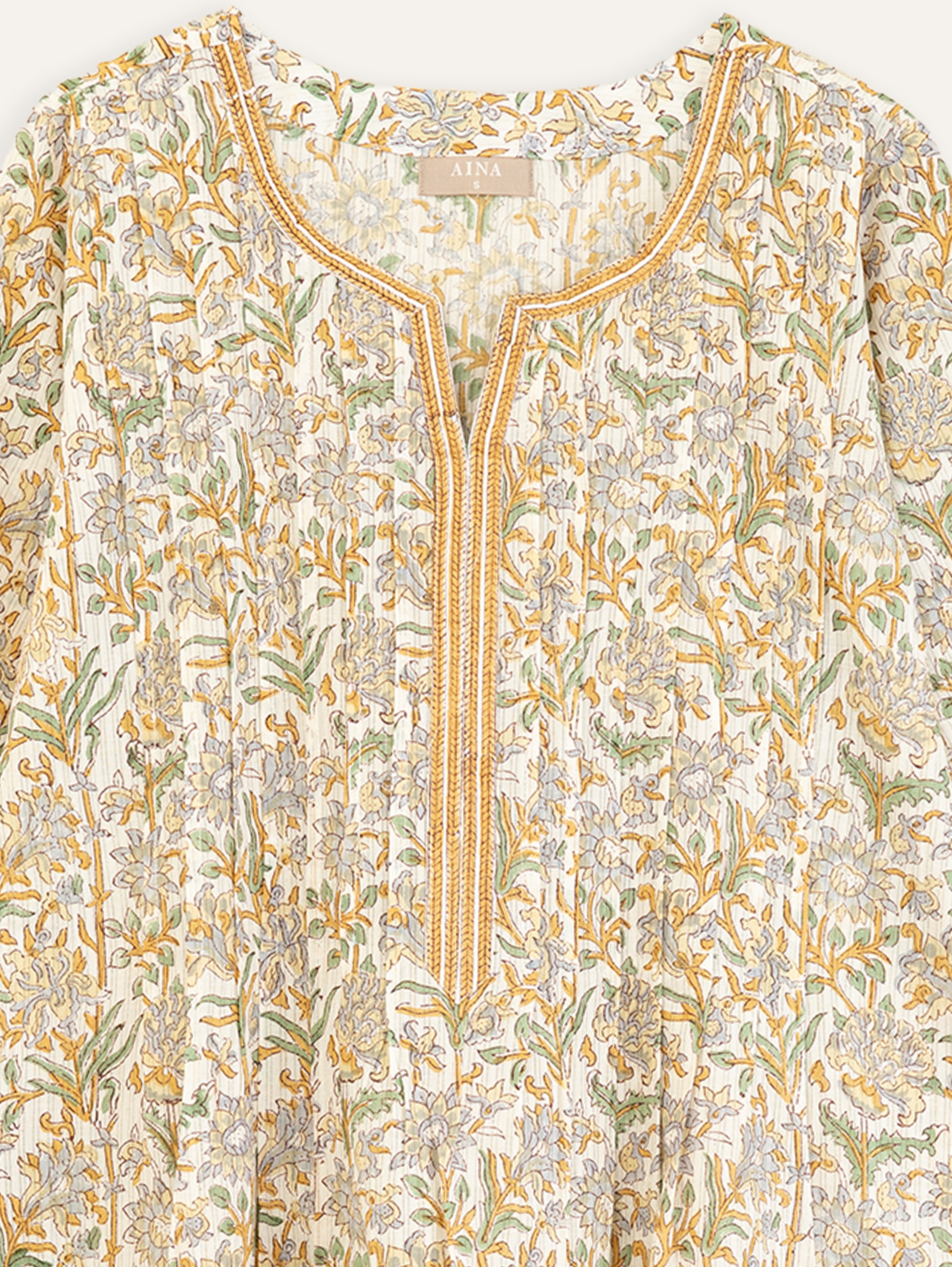 Mrunal Cotton Block Printed A-Line Kurta