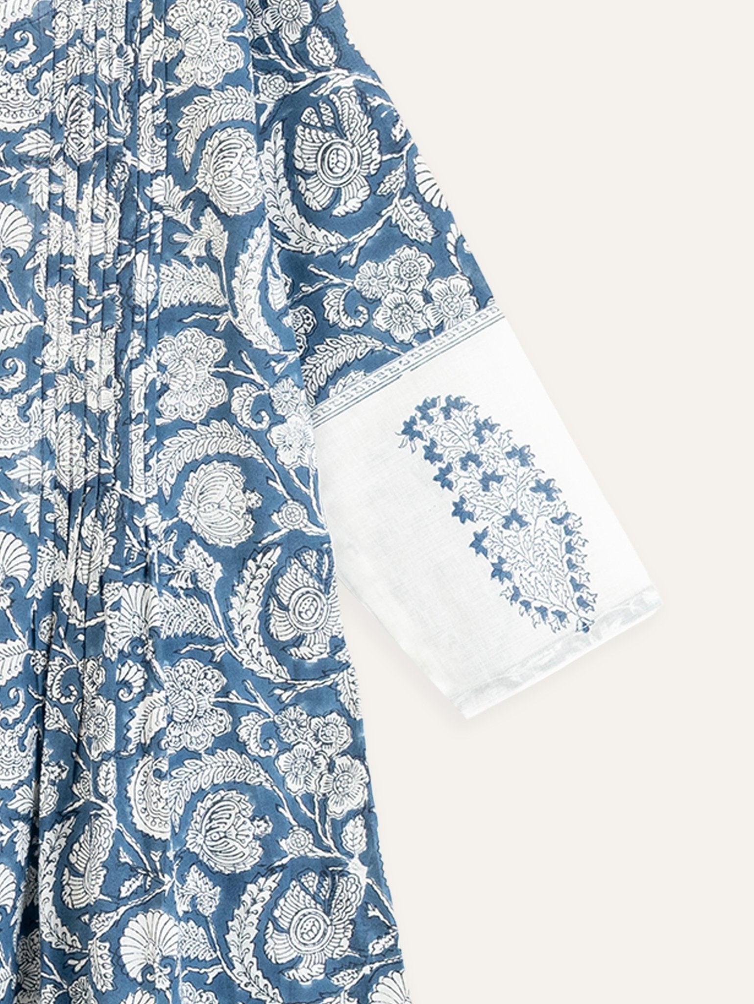 Sera Cotton Block Printed A - Line Kurta - AINA