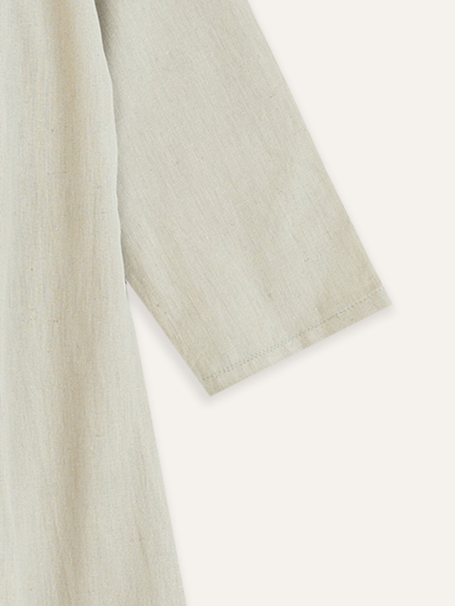 Shafa Cotton Flax Embroidered A - Line Kurta - AINA