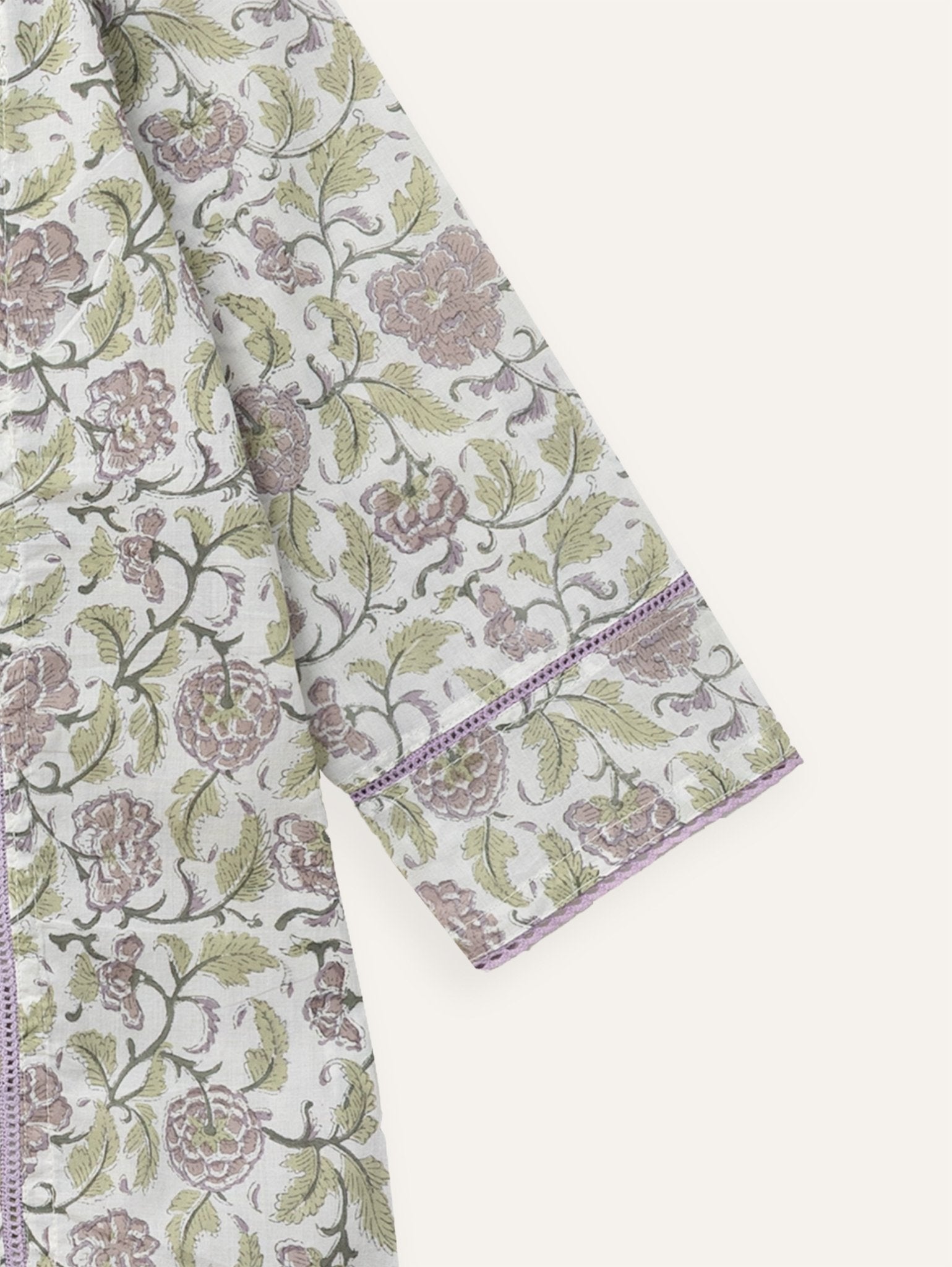 Shafeeya Cotton Block Printed Straight Kurta - AINA