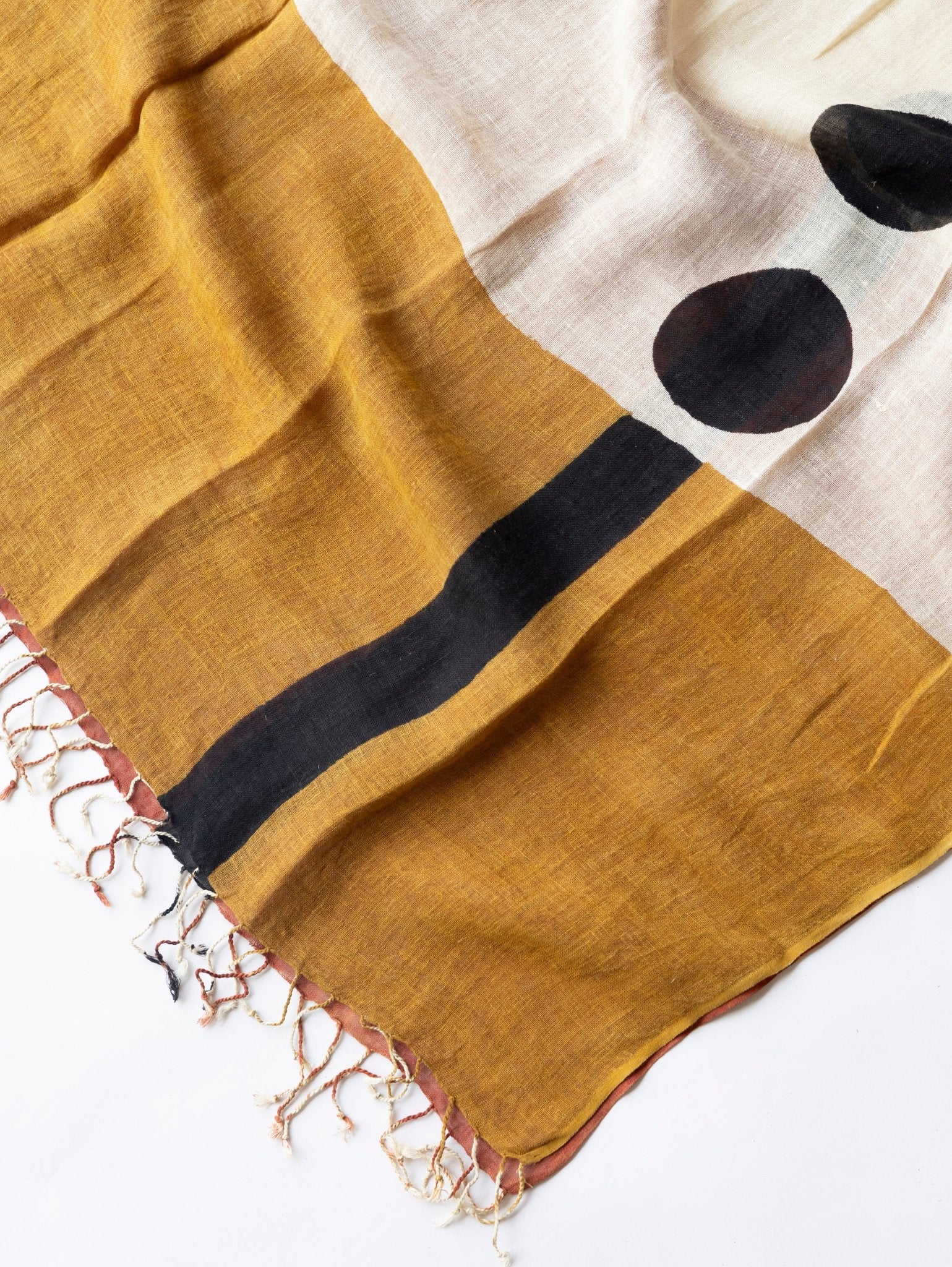 Shehnai Linen Printed Dupatta - AINA