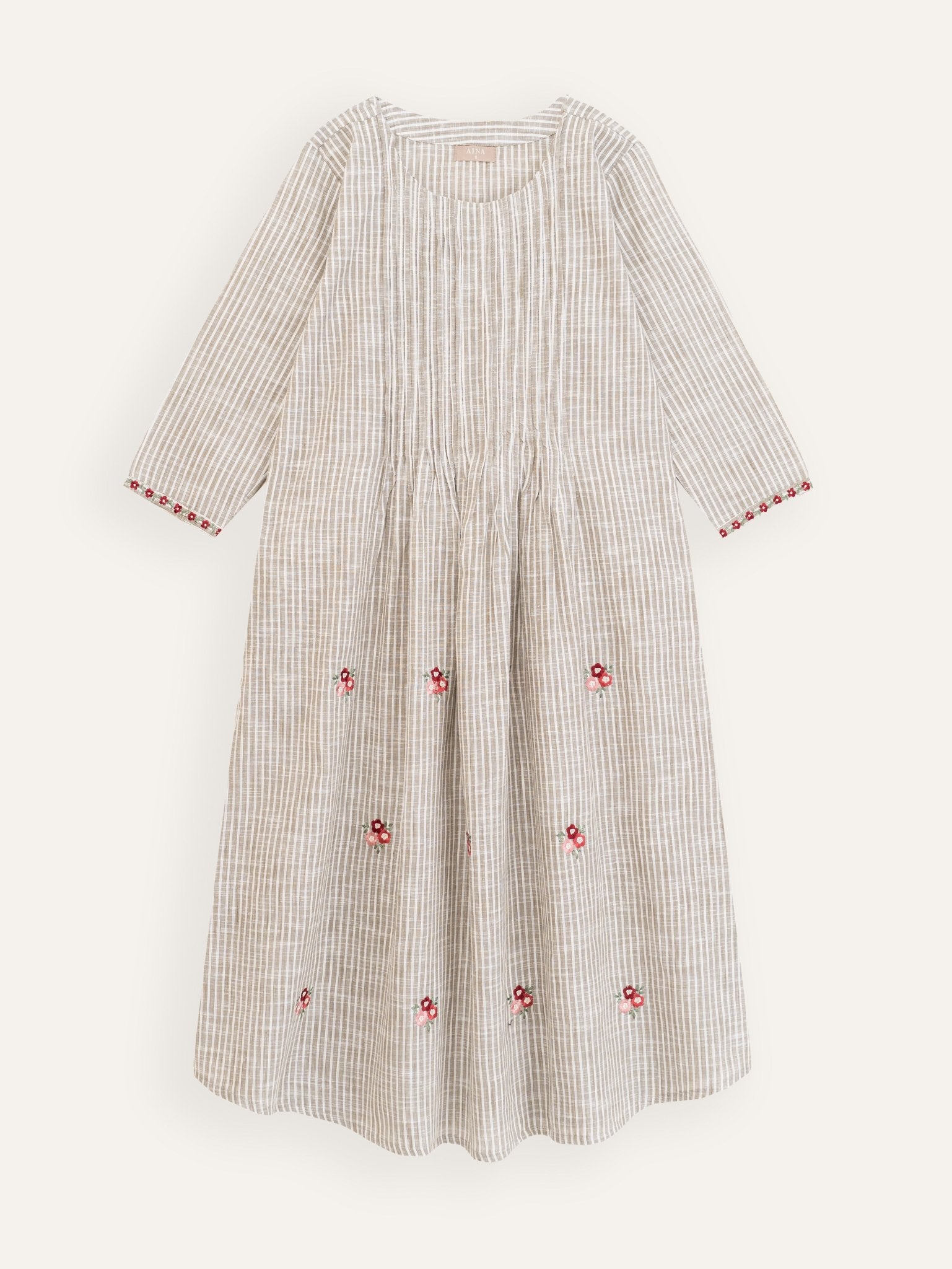 Shifath Cotton Handloom Embroidered A Line Kurta - AINA