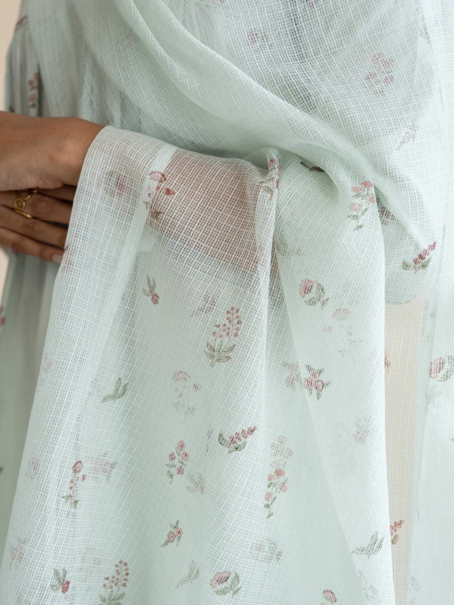 Simreet Cotton Block Printed A - Line Suit Set - AINA