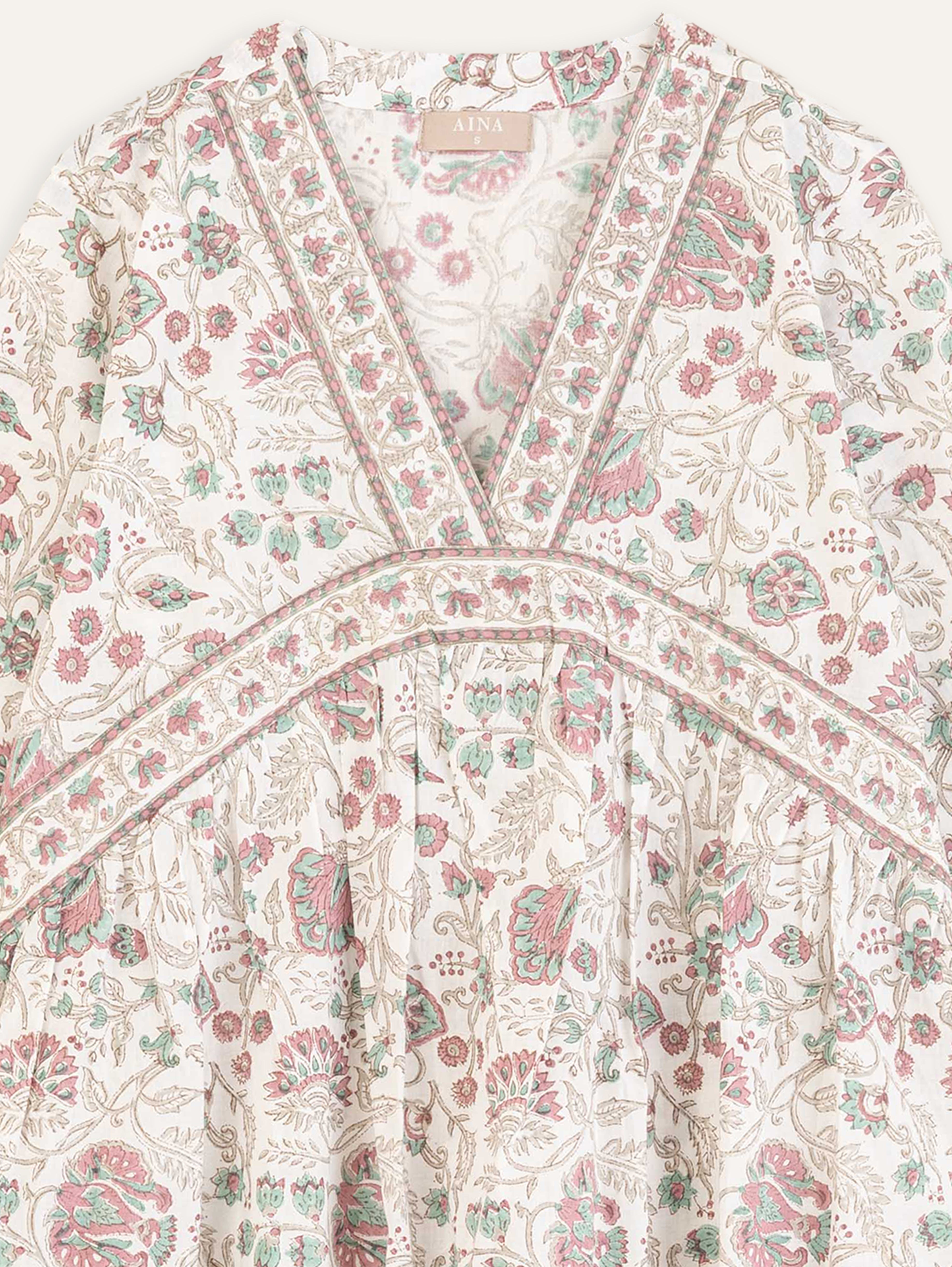 Aarya Cotton Block Printed A Line Kurta