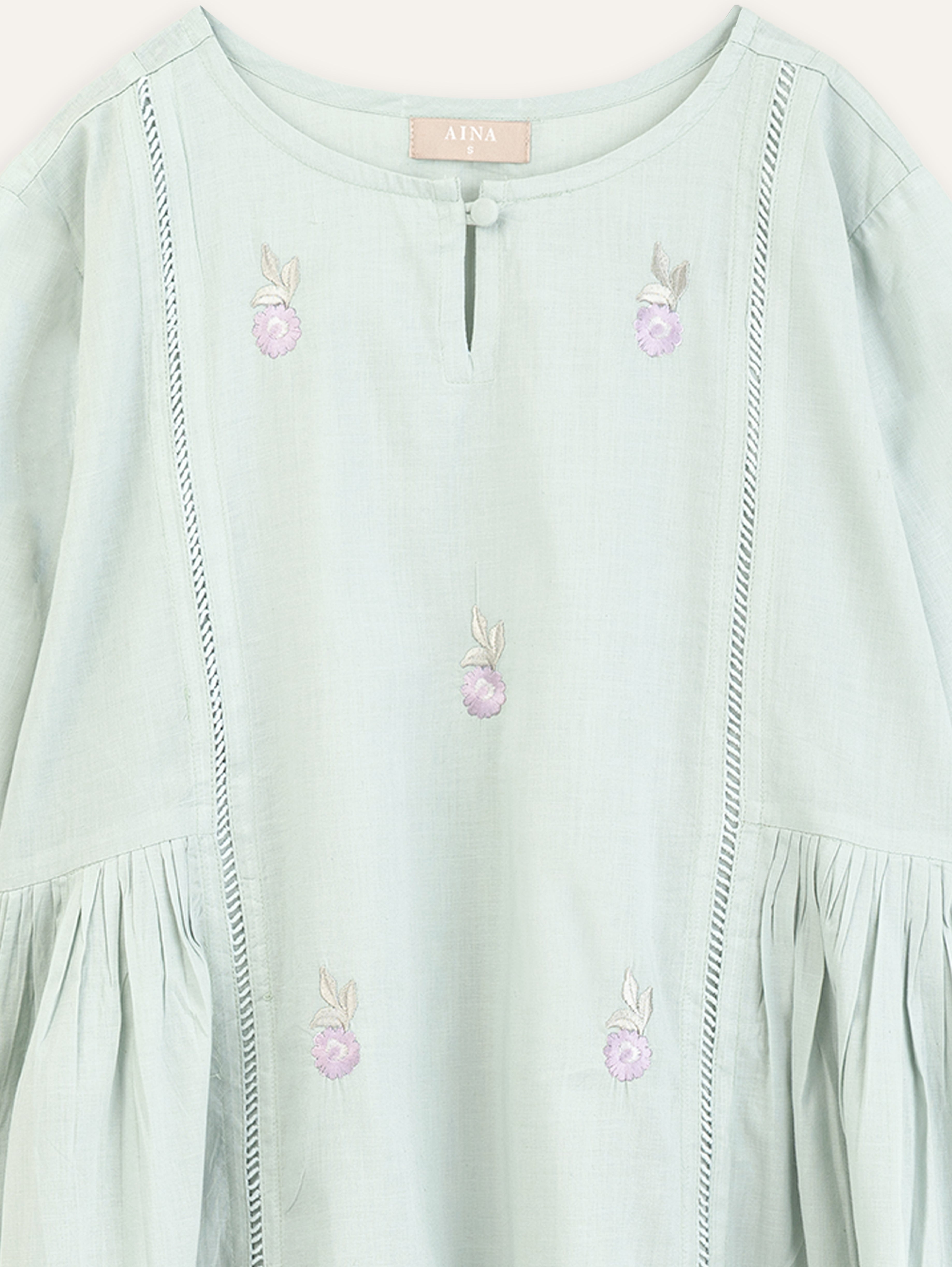Rifah Cotton Embroidered A-Line Kurta