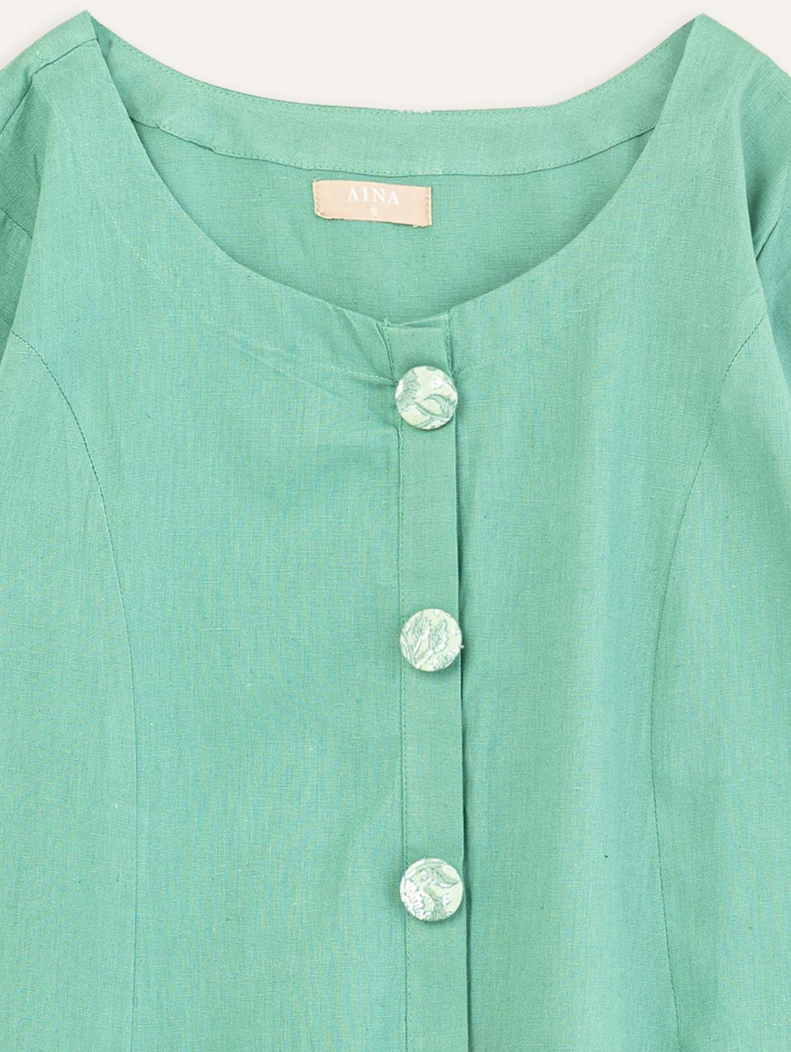 Suha Cotton Slub A Line Kurta - AINA