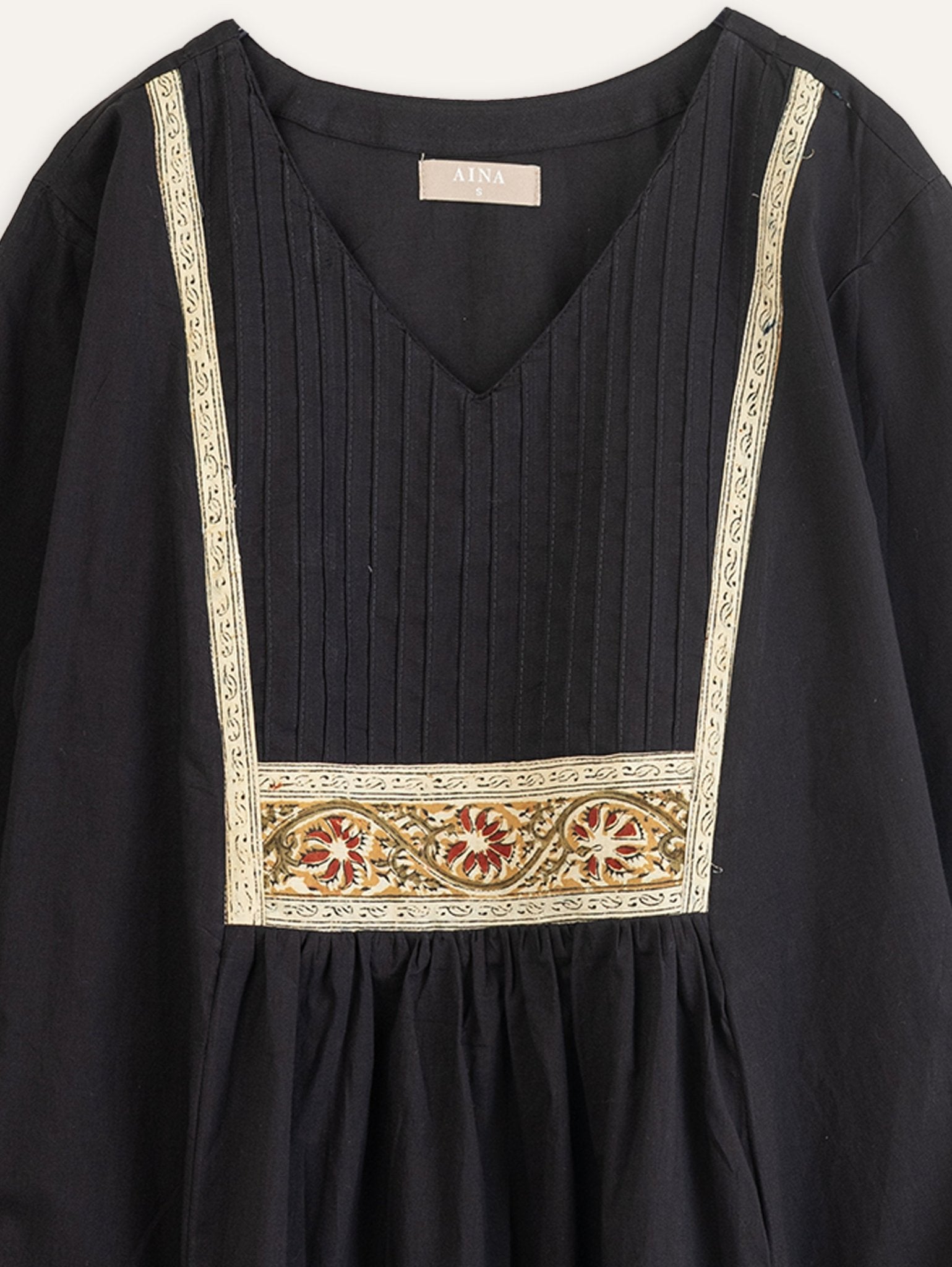 Surbhi Cotton Plain A - Line Kurta - AINA