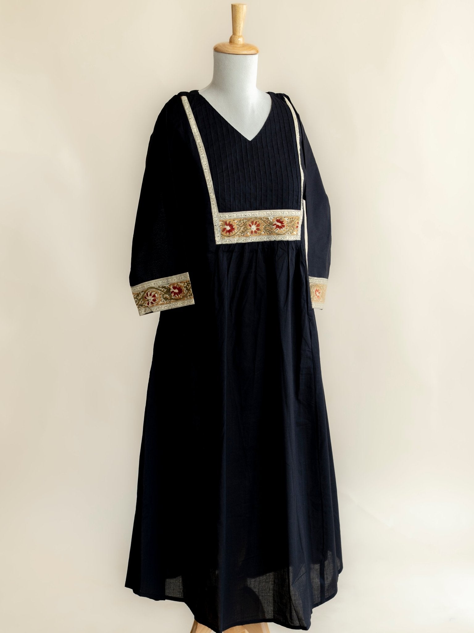 Surbhi Cotton Plain A - Line Kurta - AINA