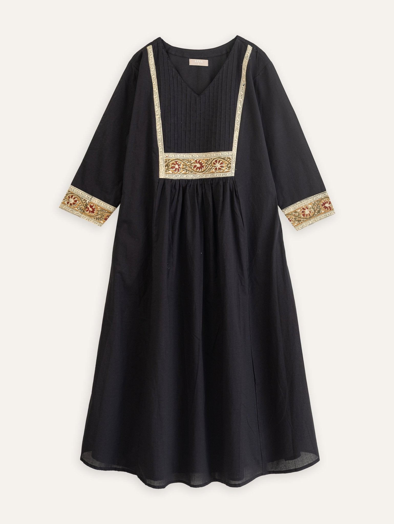 Surbhi Cotton Plain A - Line Kurta - AINA