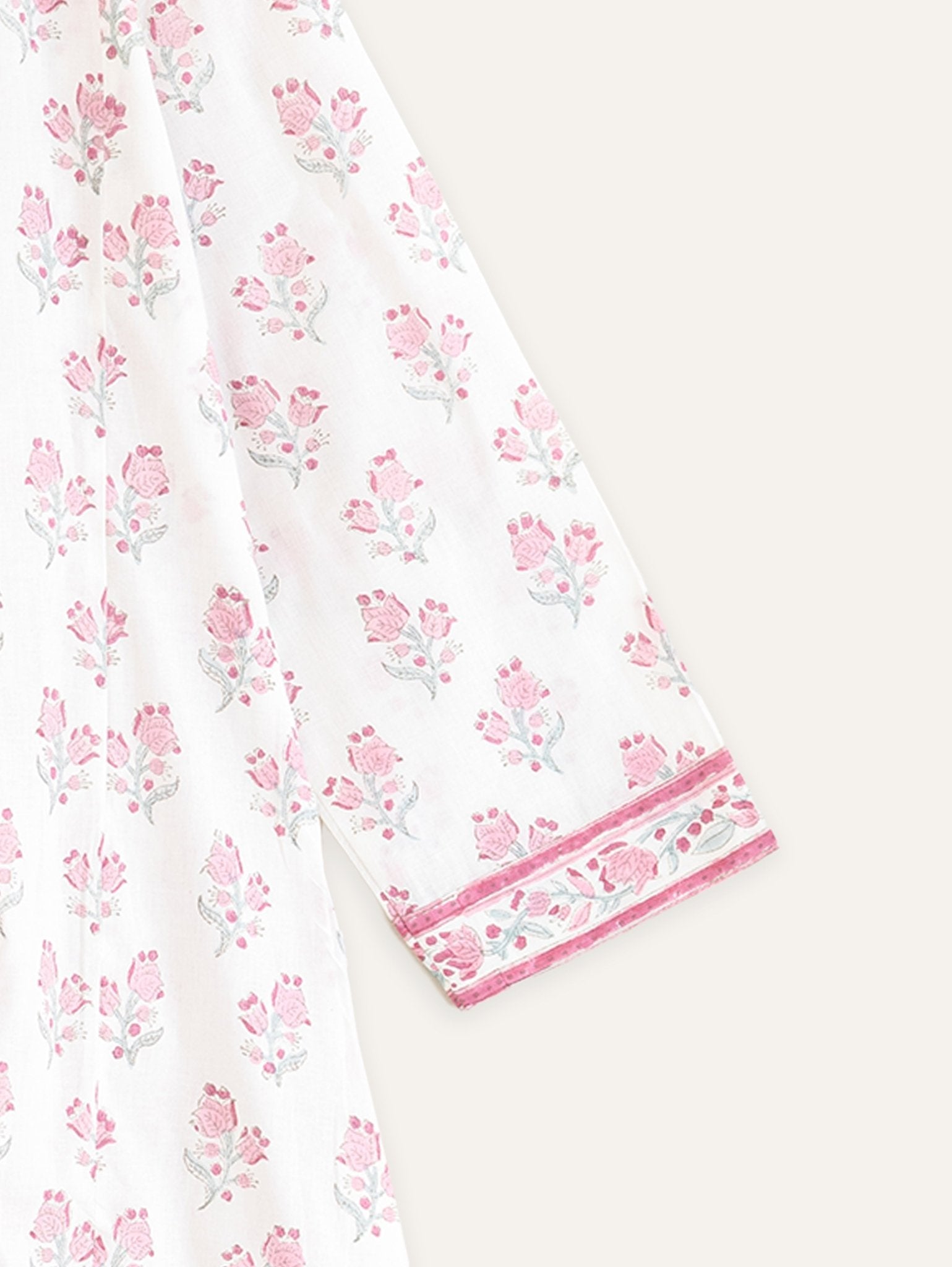 Sushmi Cotton Block Printed A Line Kurta - AINA