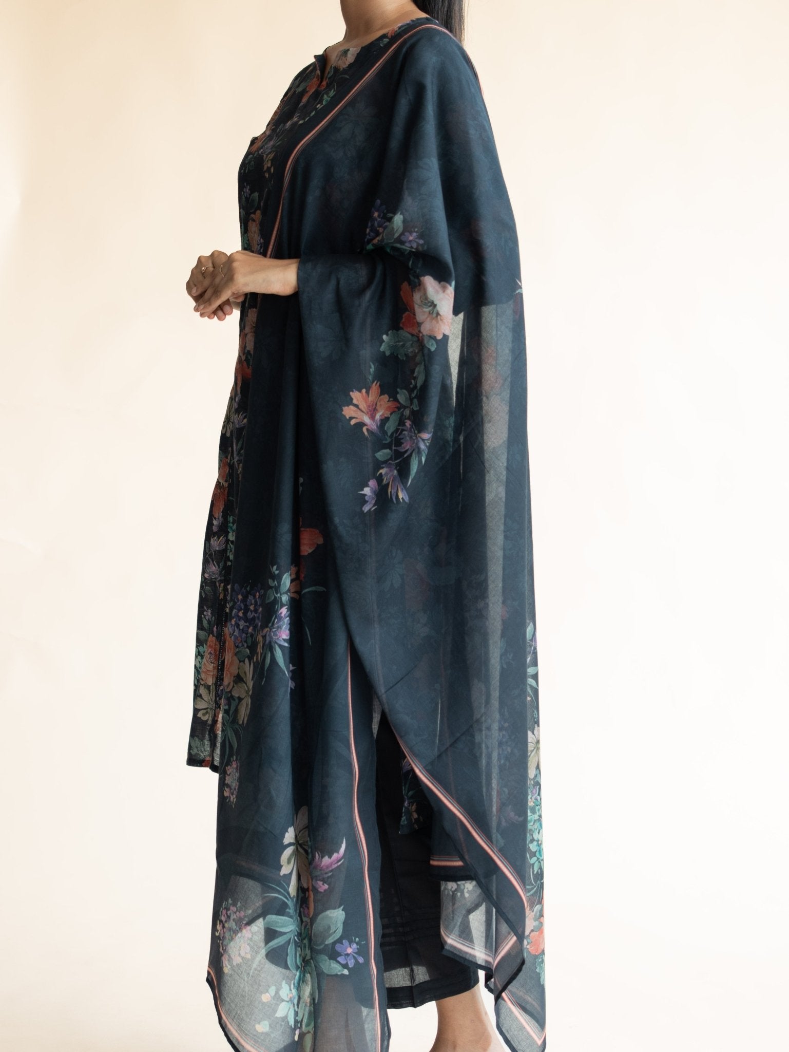 Tamnah Cotton Digital Printed Straight Suit Set - AINA