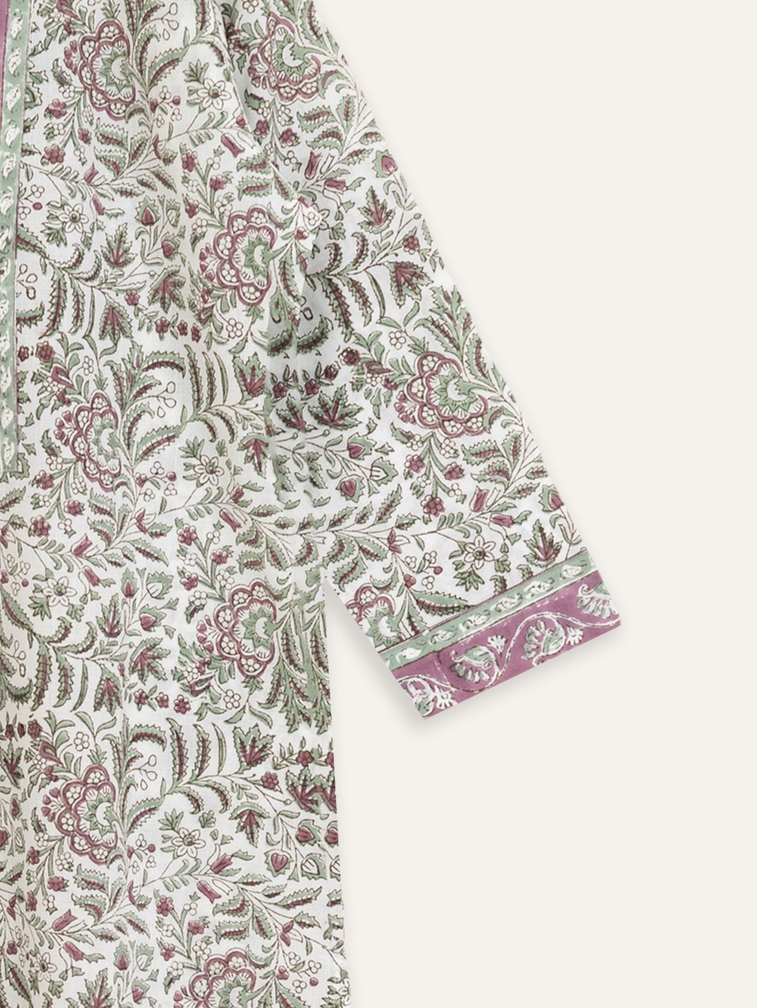 Tanmaya Cotton Block Printed Straight Kurta - AINA