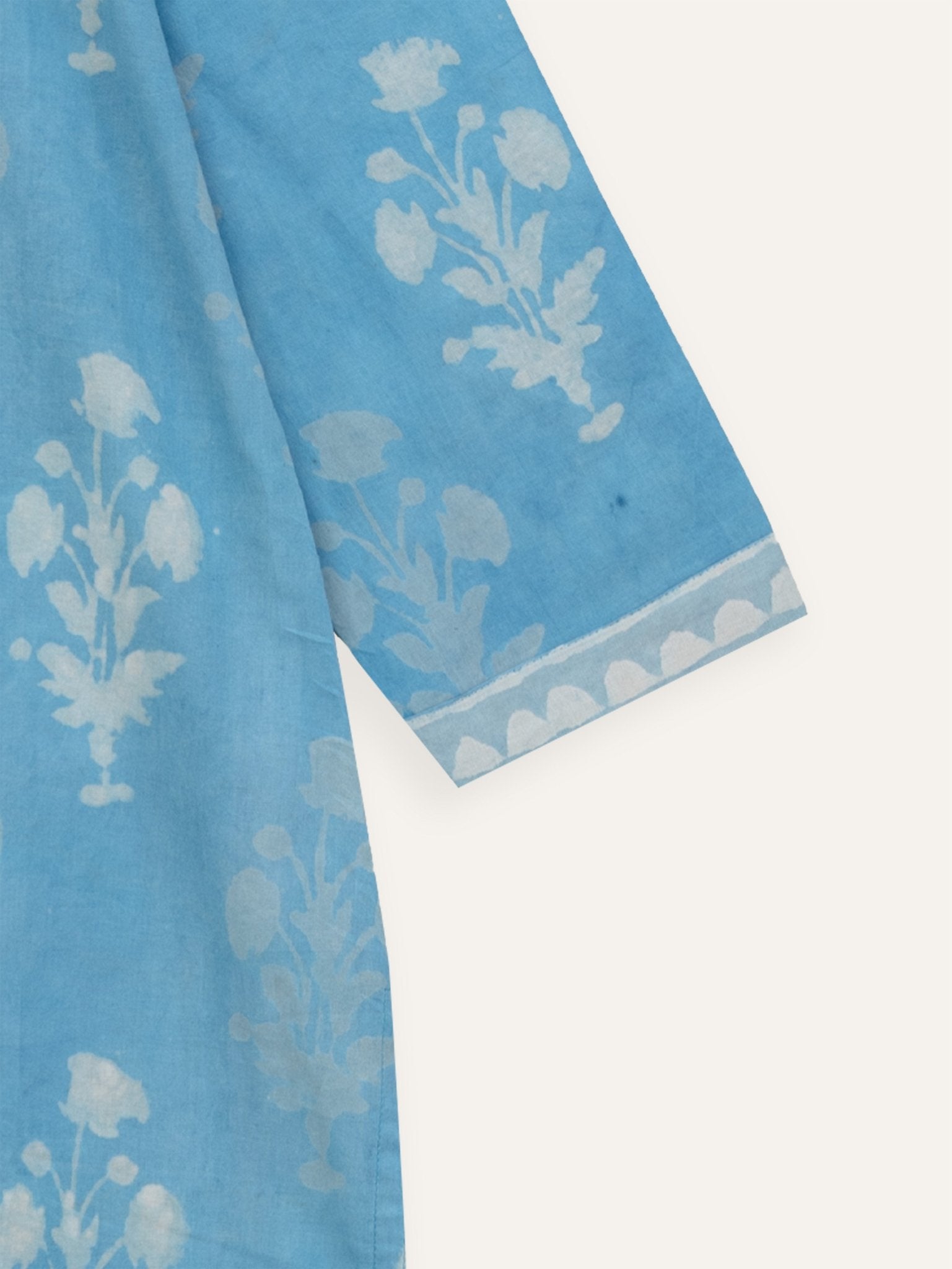 Tavisha Cotton Block Printed Straight Kurta - AINA