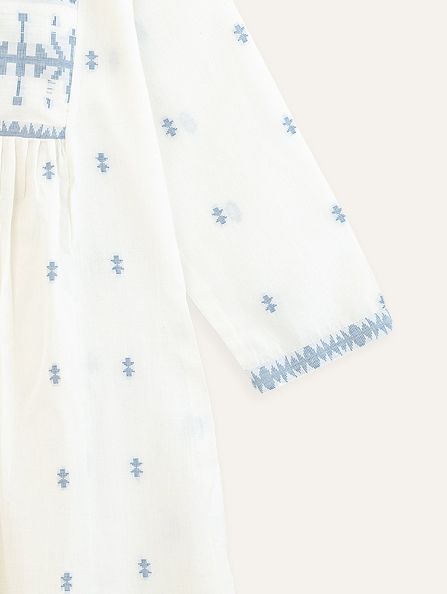 Teena Cotton Jamdani A - Line Kurta - AINA