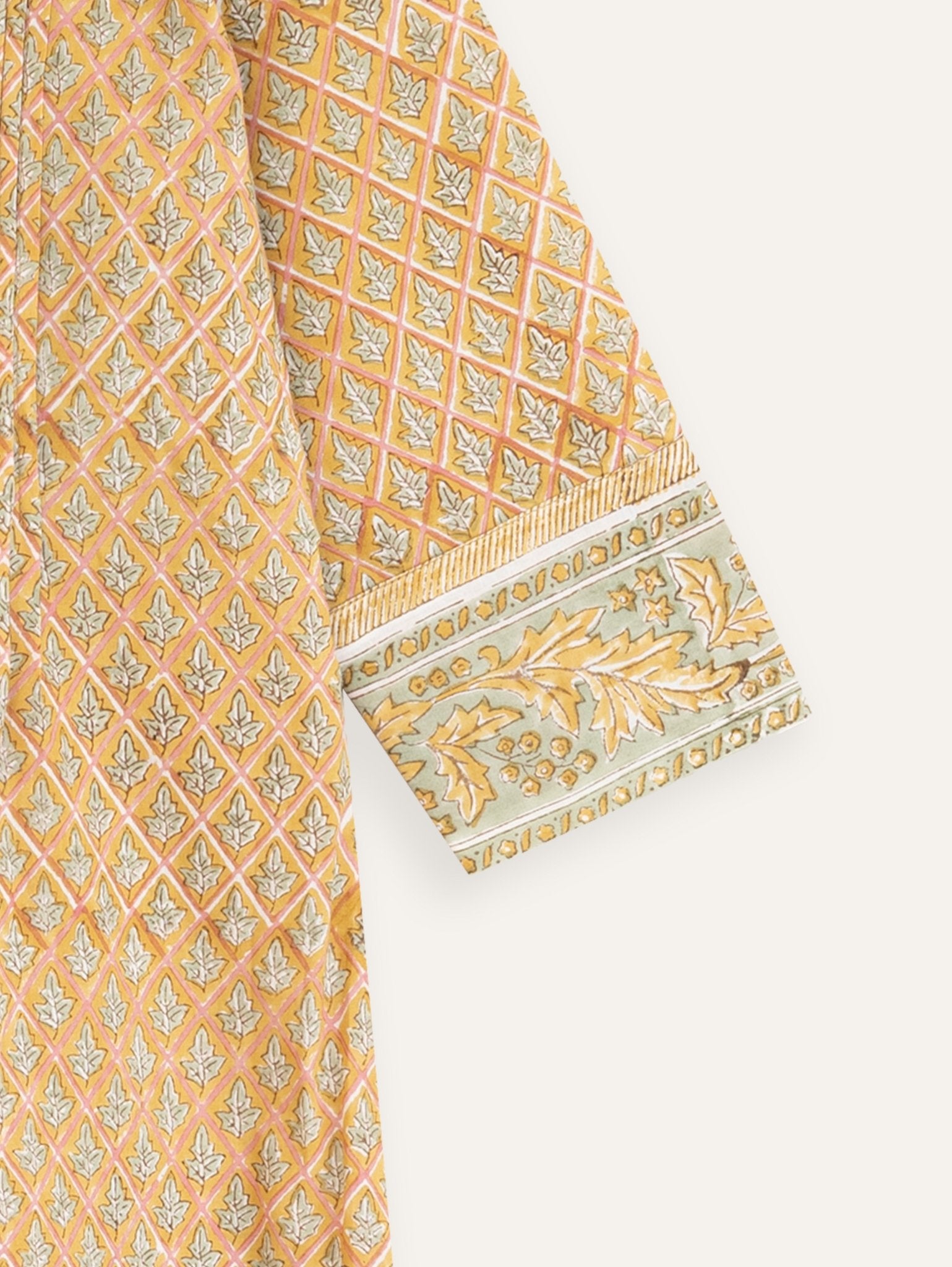 Yashvi Cotton Block Printed A - Line Kurta - AINA