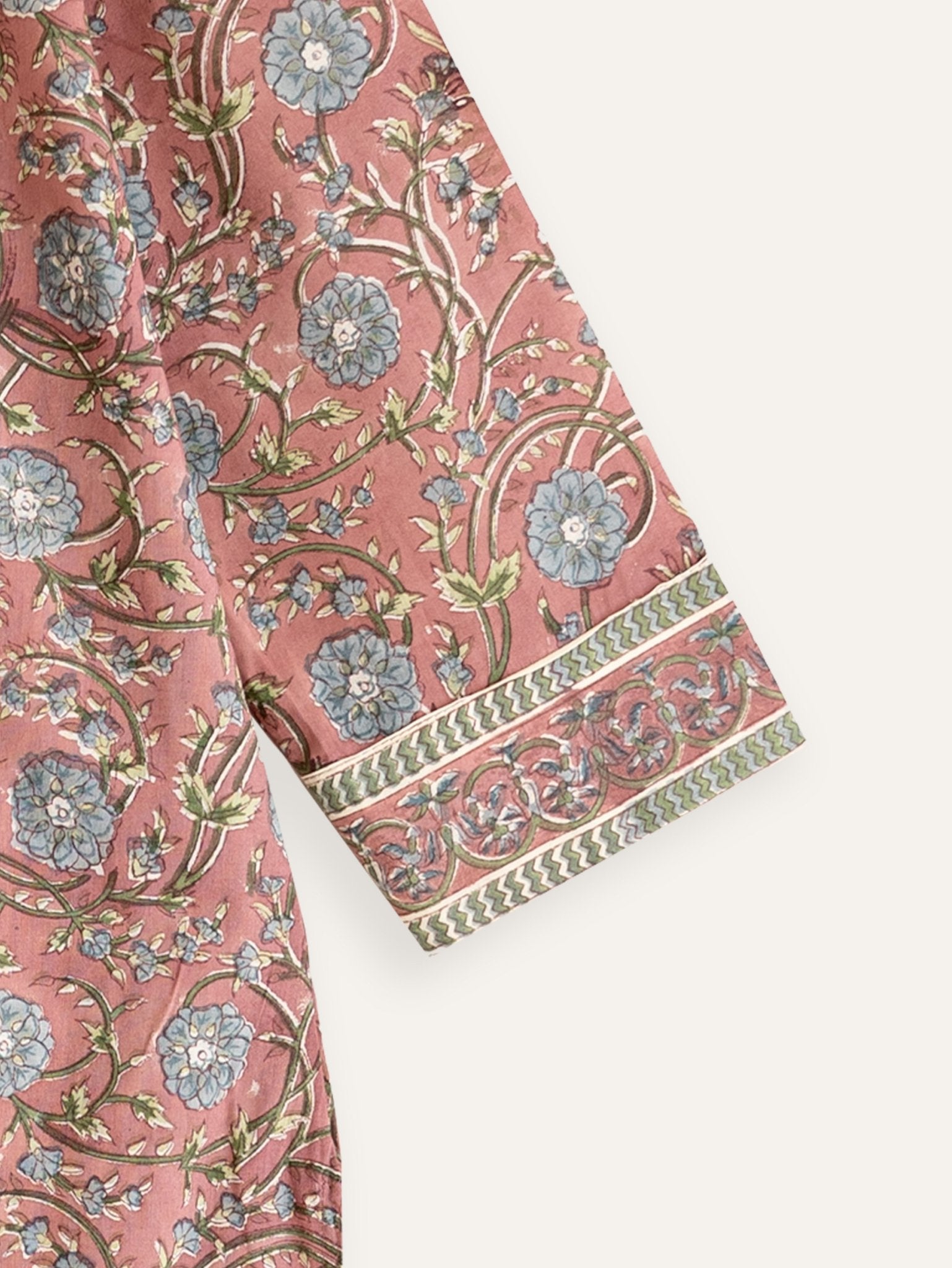 Yatika Cotton Block Printed Straight Kurta - AINA