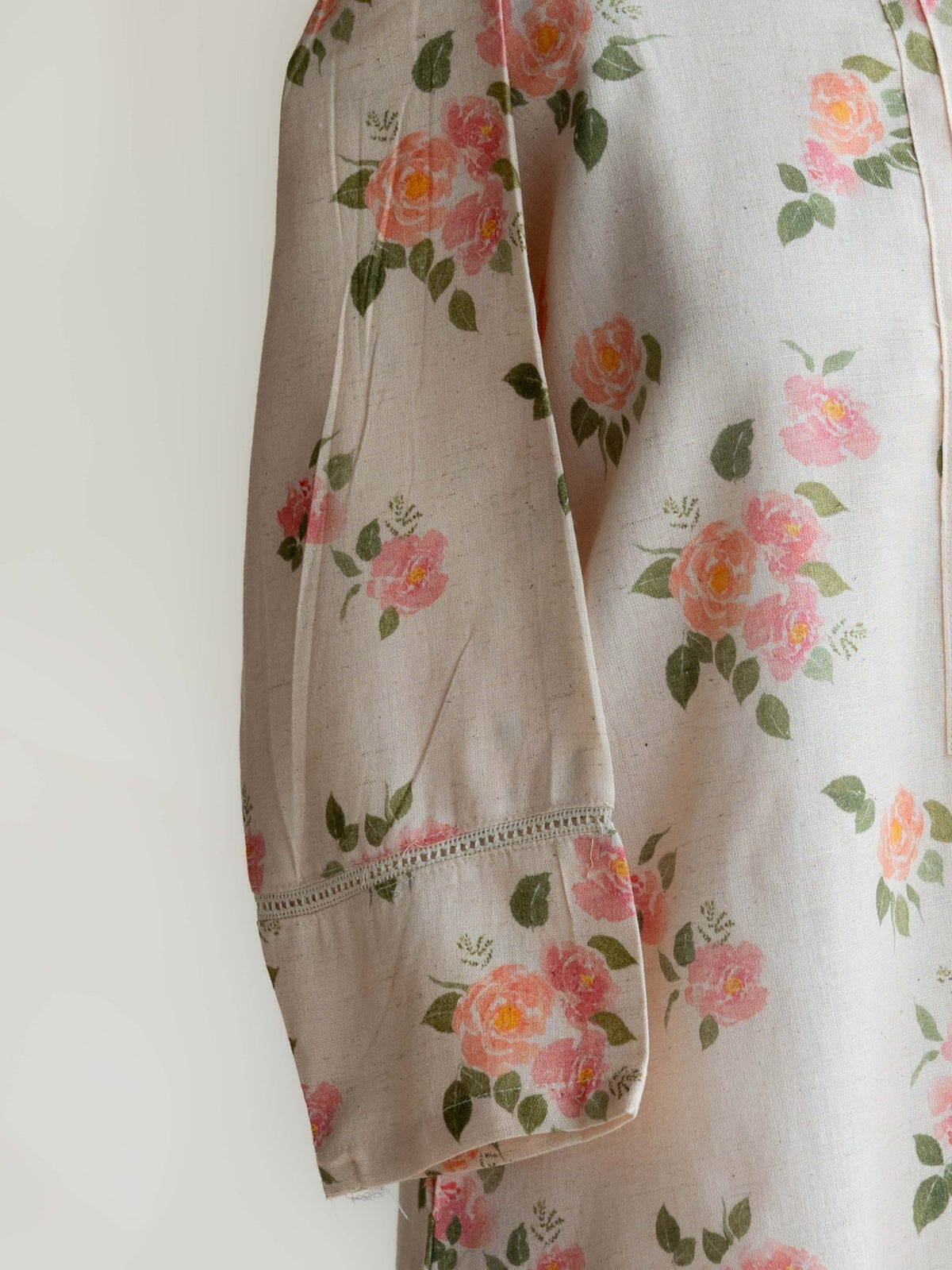 Zaima Cotton Flax Digital Print Straight Kurta - AINA