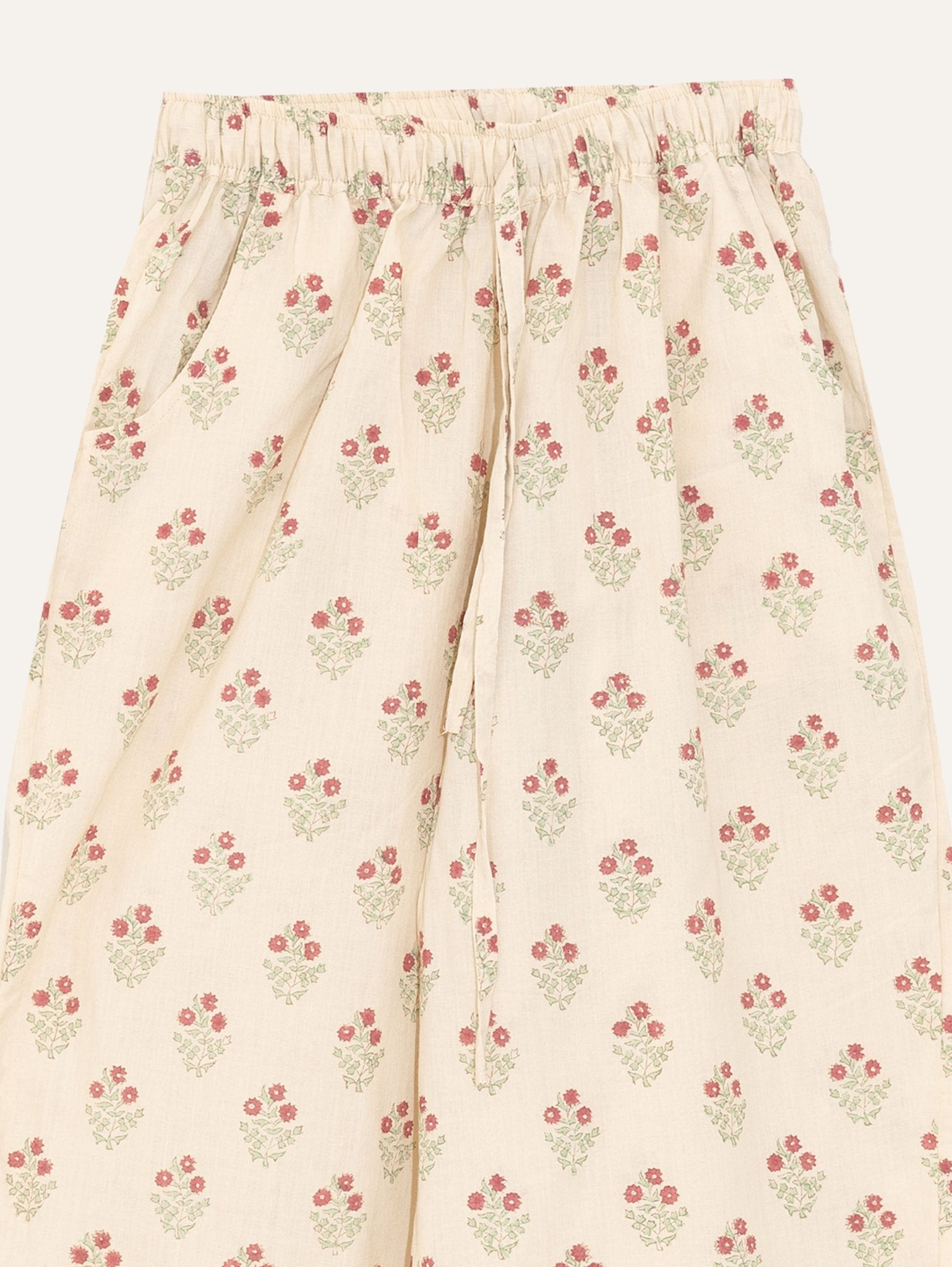 Zakiah Cotton Block Printed A - Line Suit Set - AINA