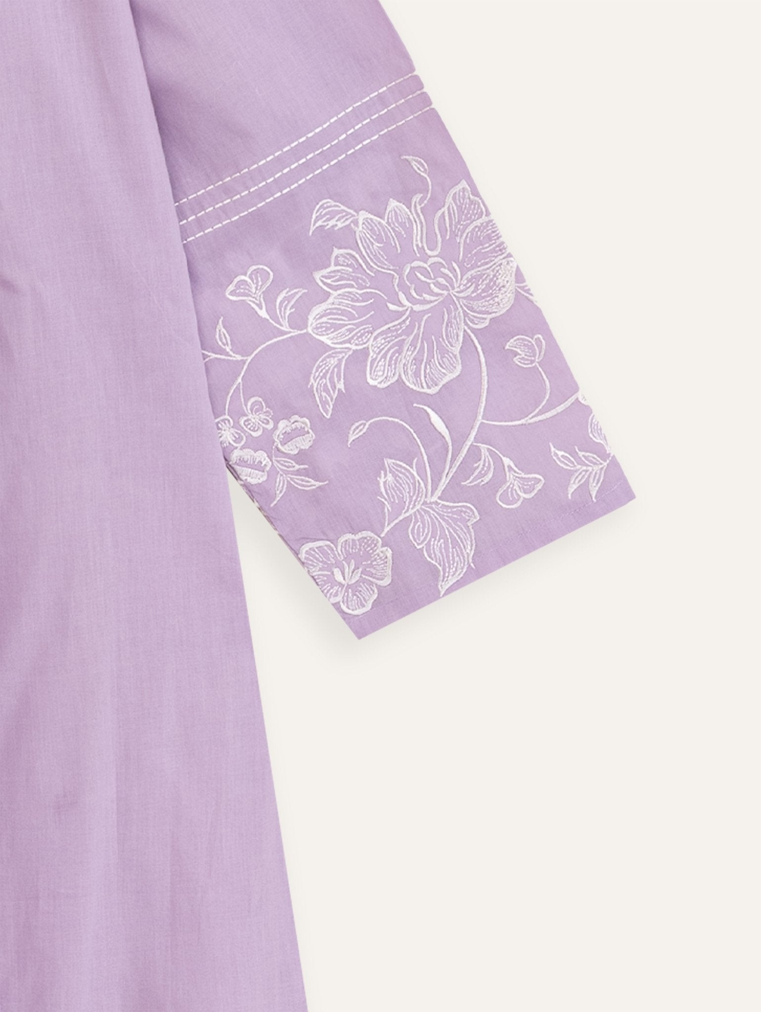 Zamreen Cotton Embroidered A - Line Kurta - AINA