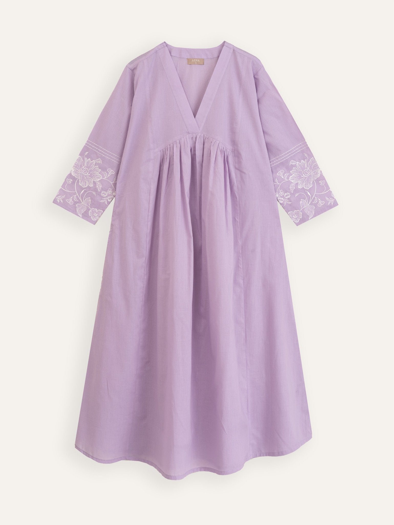 Zamreen Cotton Embroidered A - Line Kurta - AINA