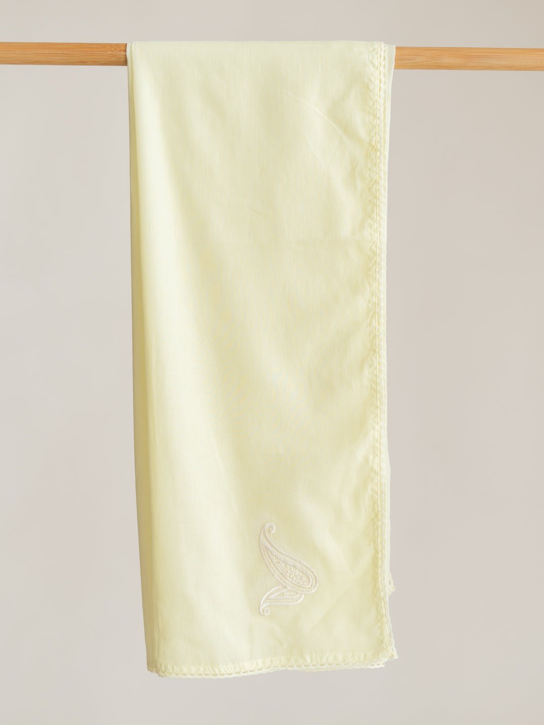 Zia Mul Cotton Embroidered Dupatta - AINA