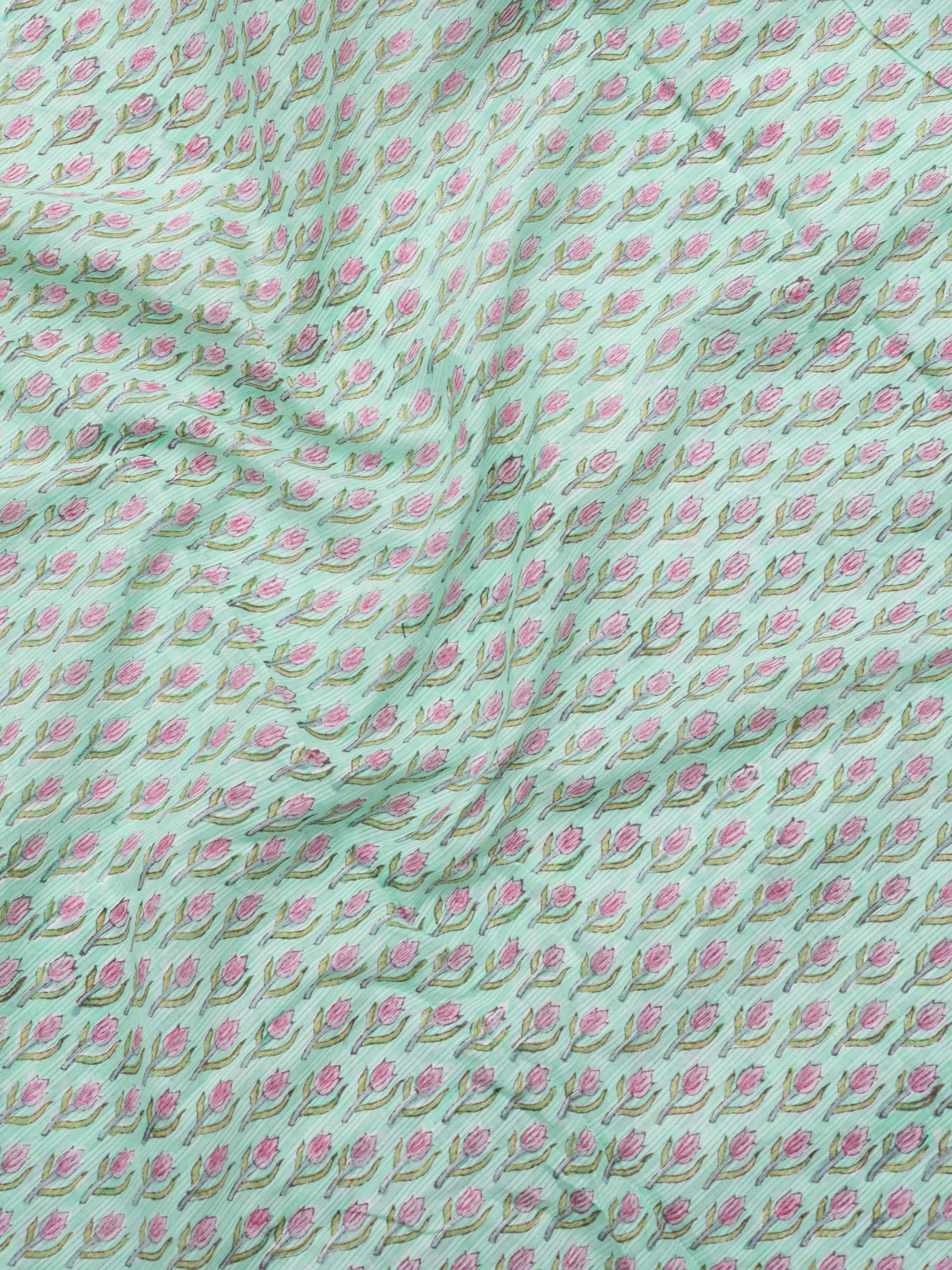 Cotton Hand Block Printed Fabric