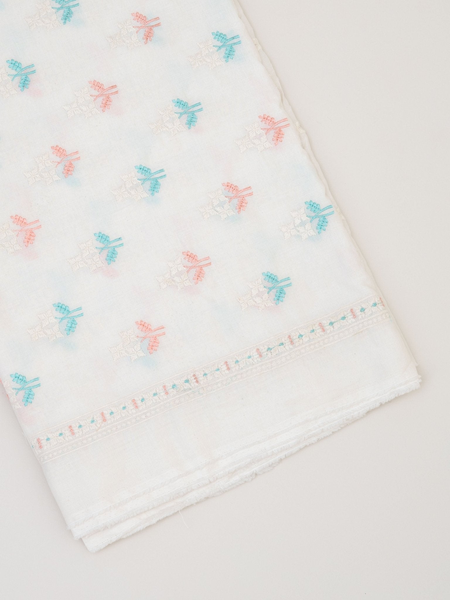 Cotton Embroidered Fabric - AINA