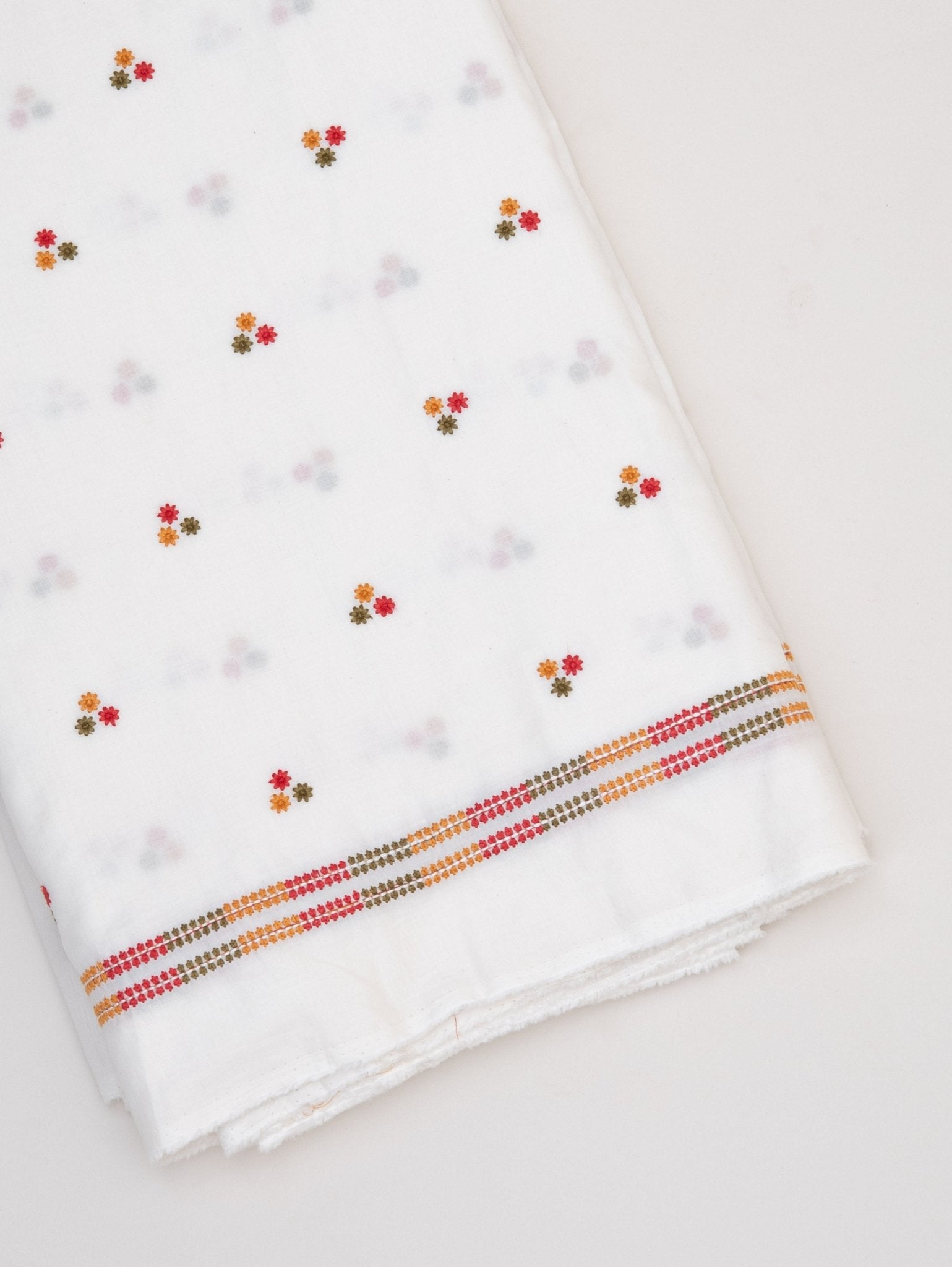 Cotton Embroidered Fabric - AINA