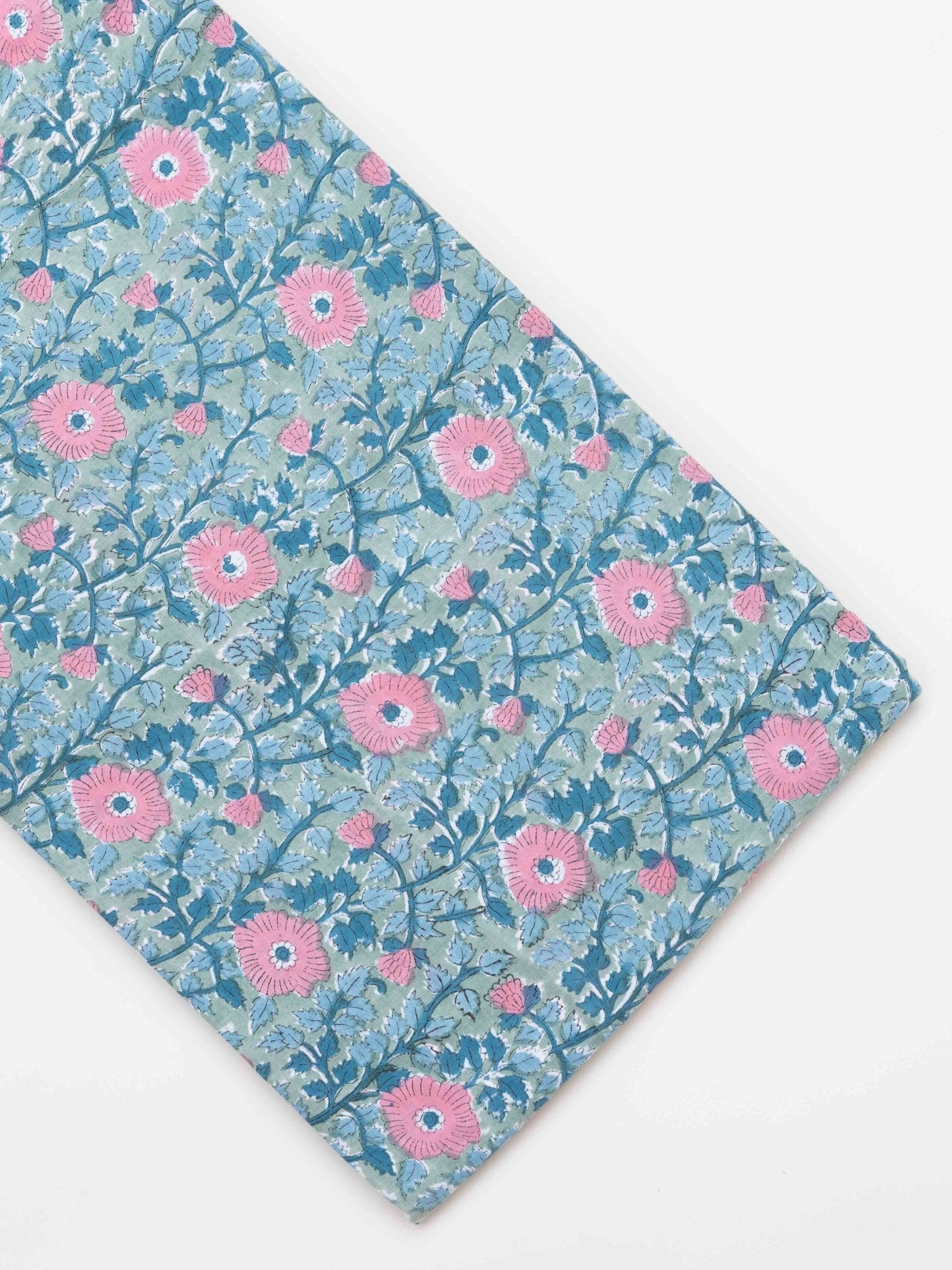 Cotton Hand Block Print Fabric - AINA
