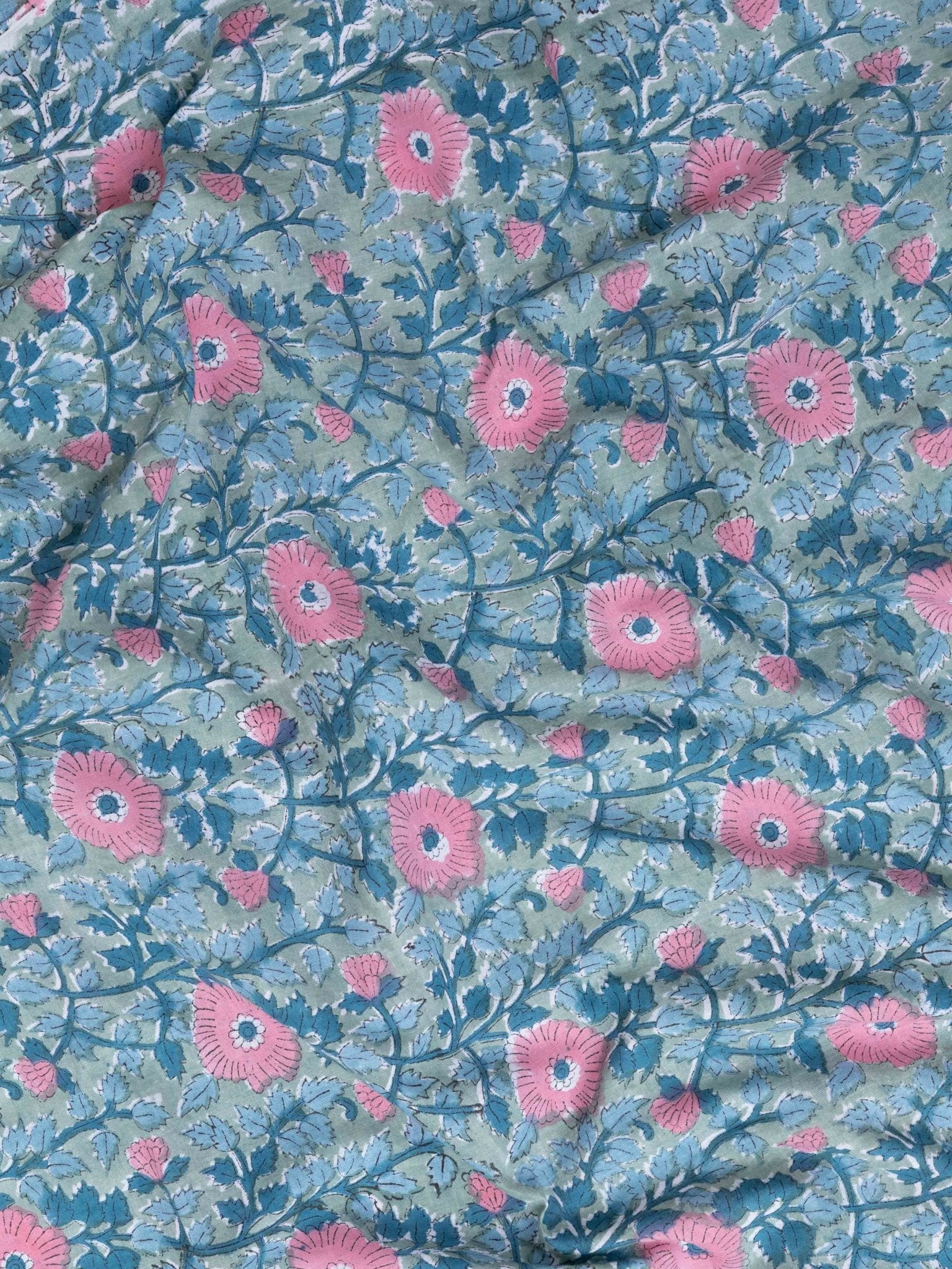 Cotton Hand Block Print Fabric - AINA