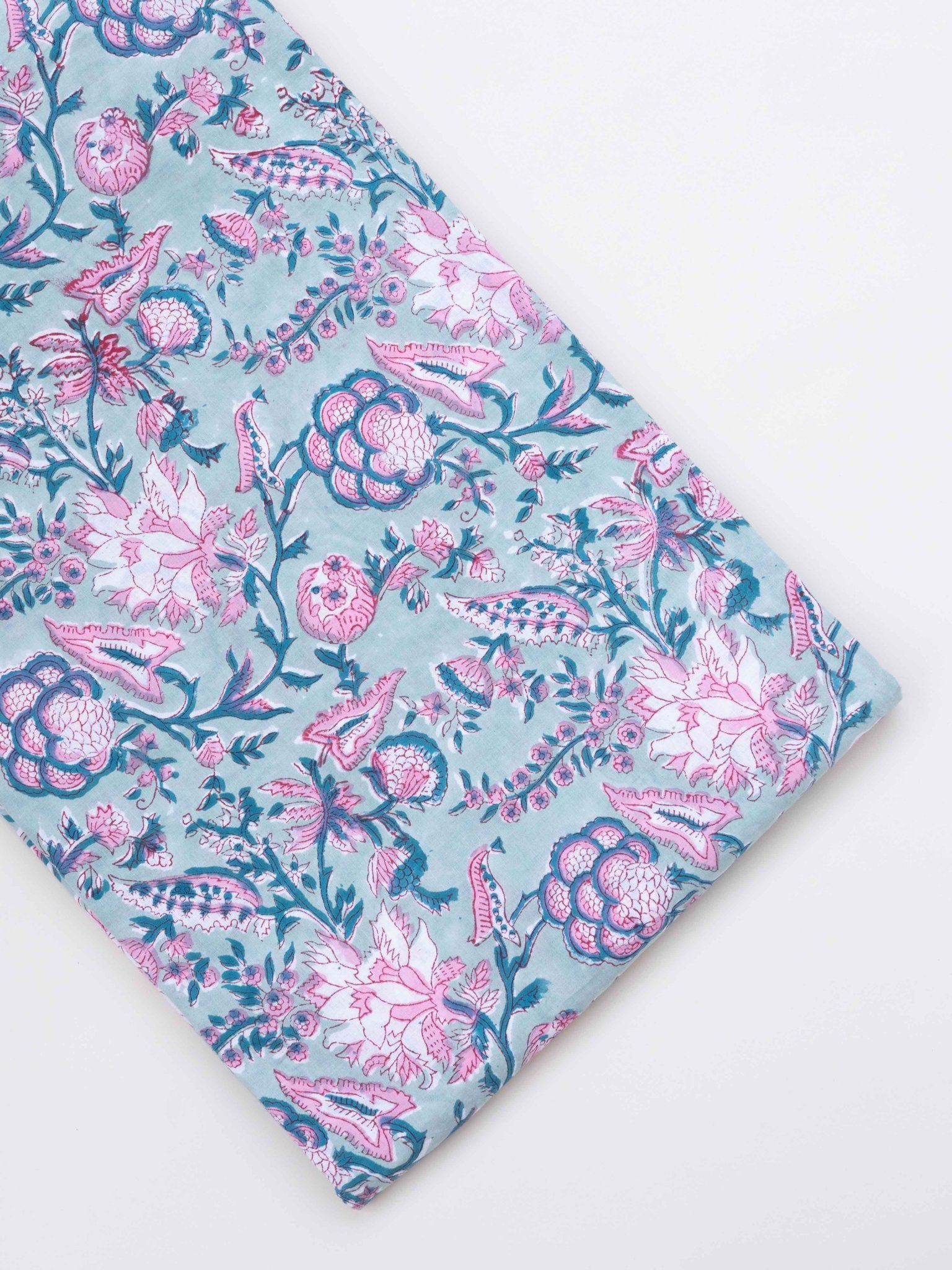 Cotton Hand Block Print Fabric - AINA