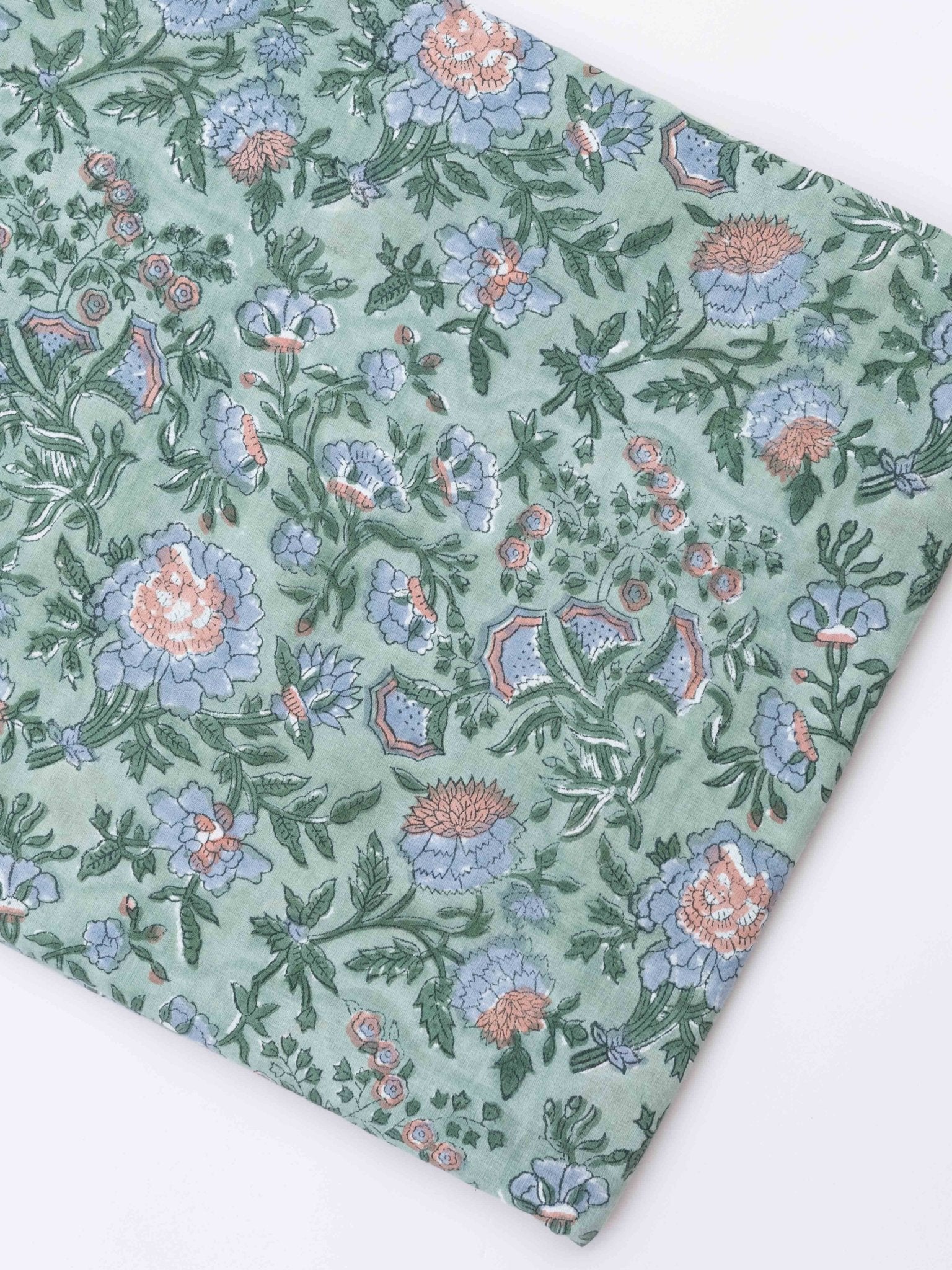 Cotton Hand Block Print Fabric - AINA