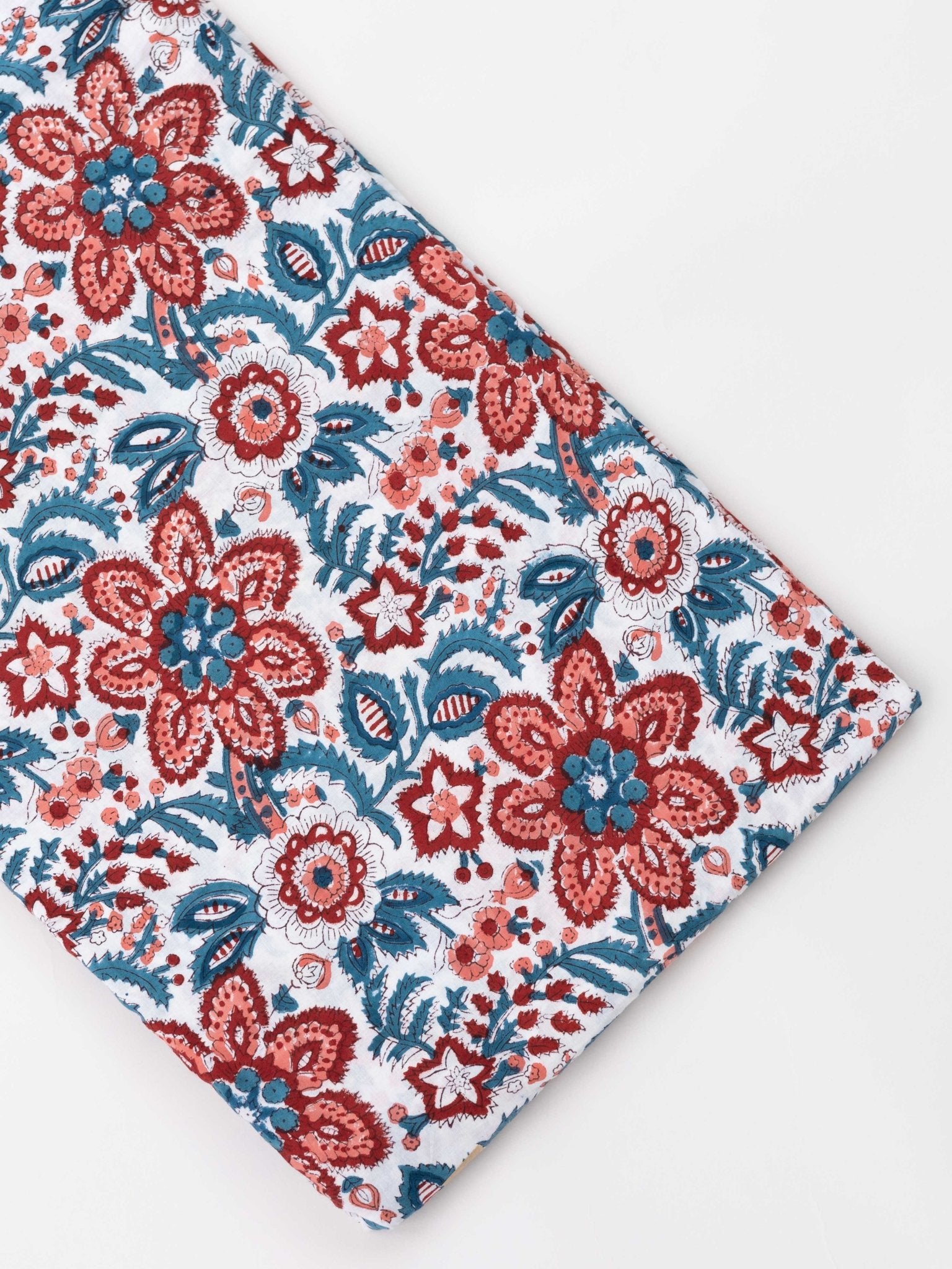 Cotton Hand Block Print Fabric - AINA