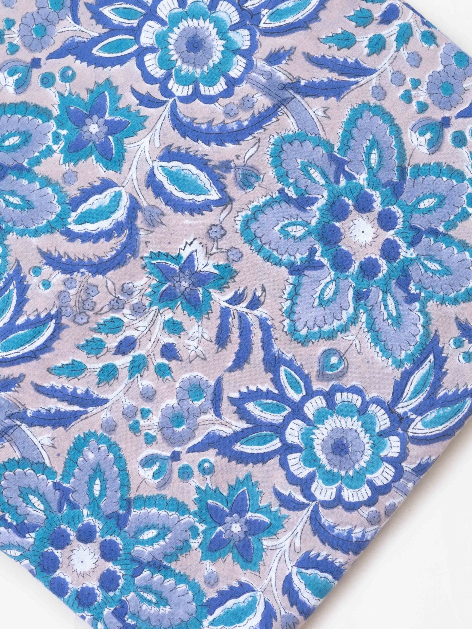 Cotton Hand Block Print Fabric - AINA