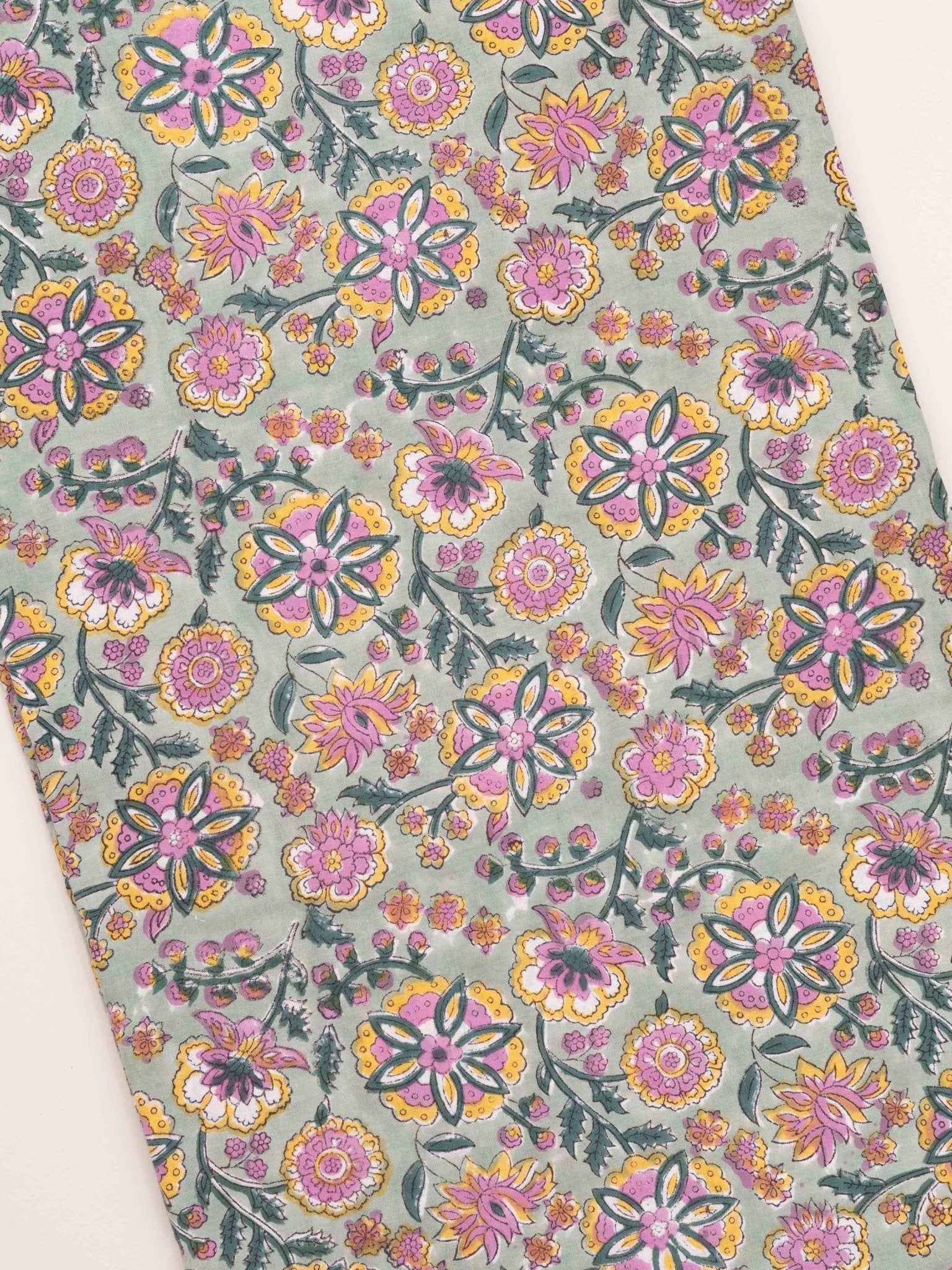 Cotton Hand Block Print Fabric - AINA