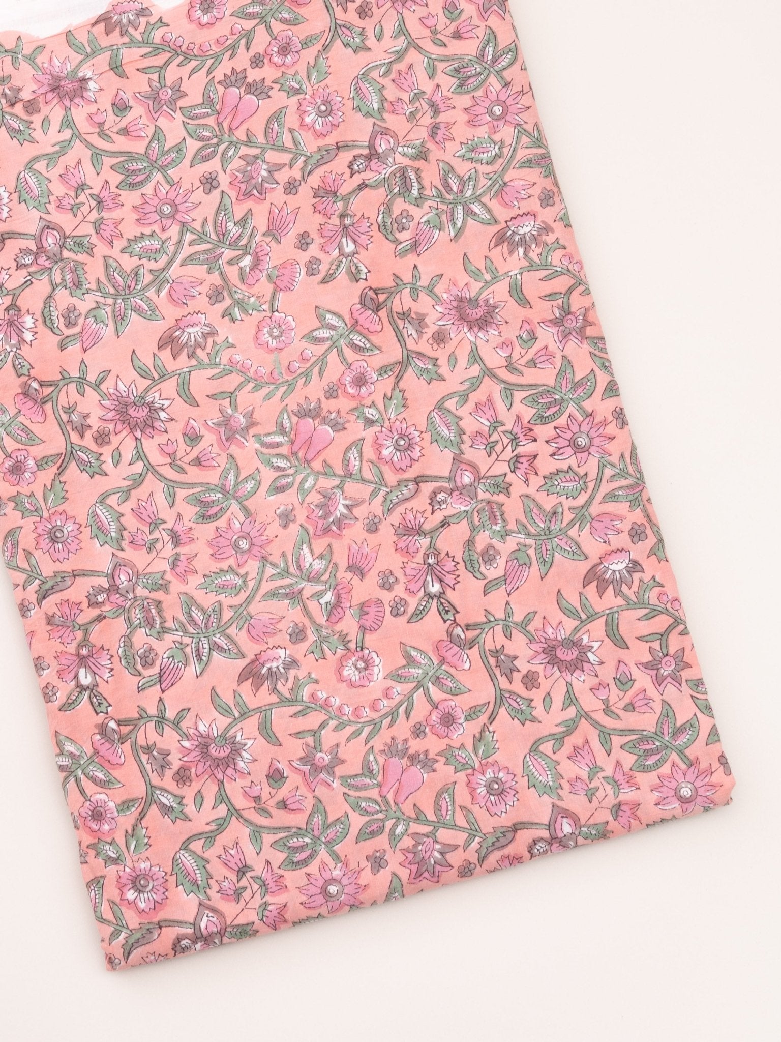 Cotton Hand Block Print Fabric - AINA