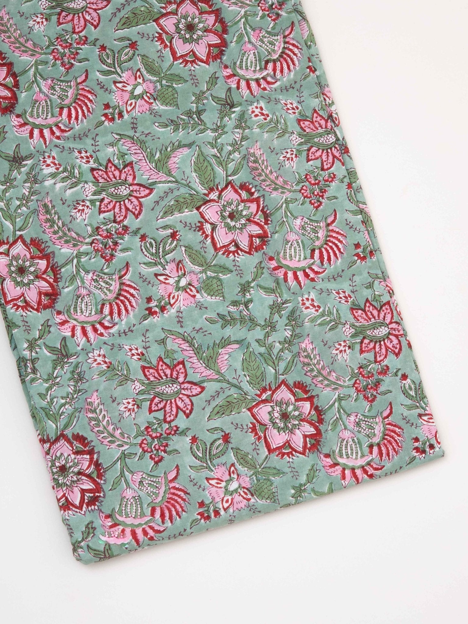 Cotton Hand Block Print Fabric - AINA