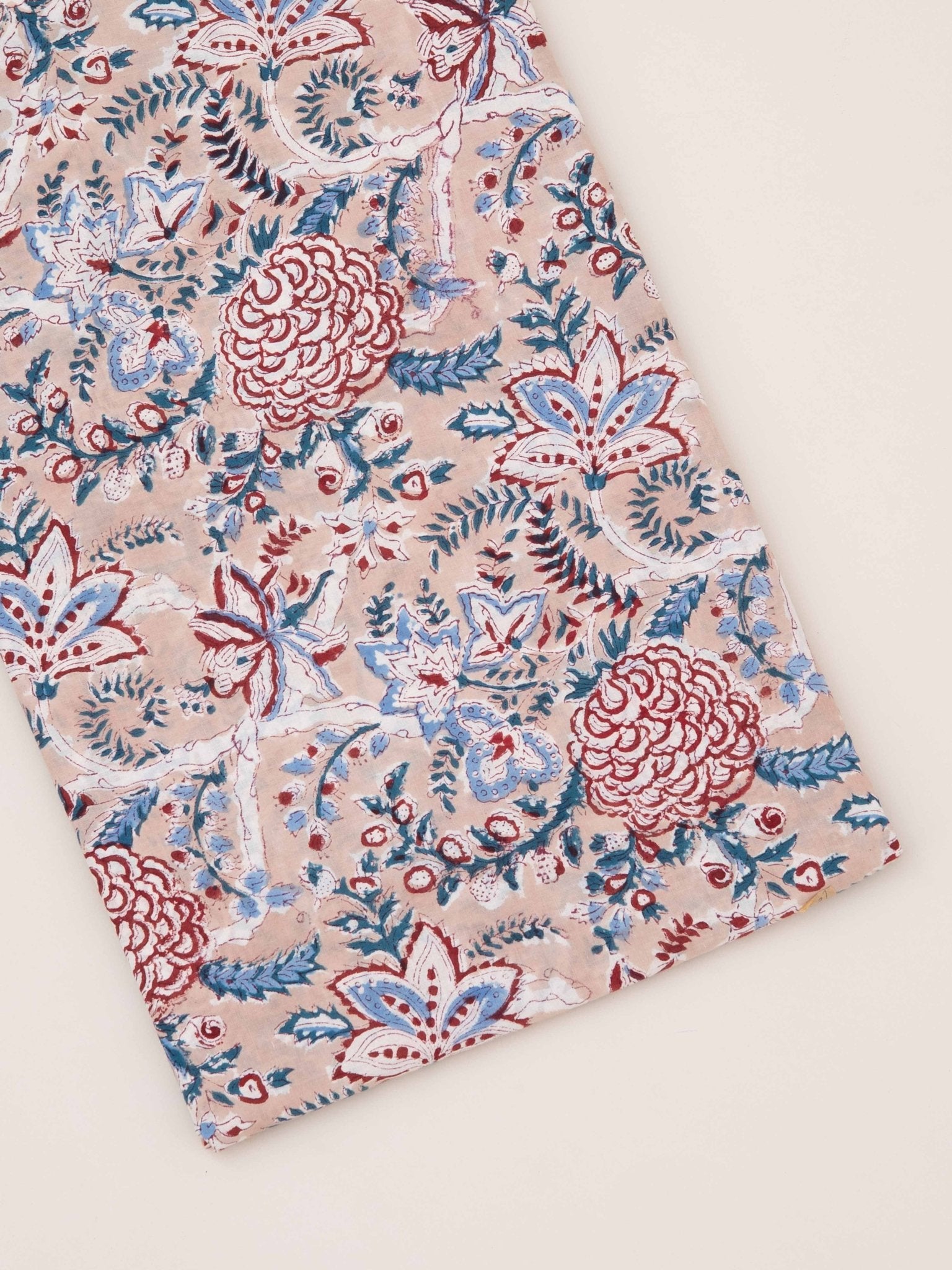 Cotton Hand Block Print Fabric - AINA