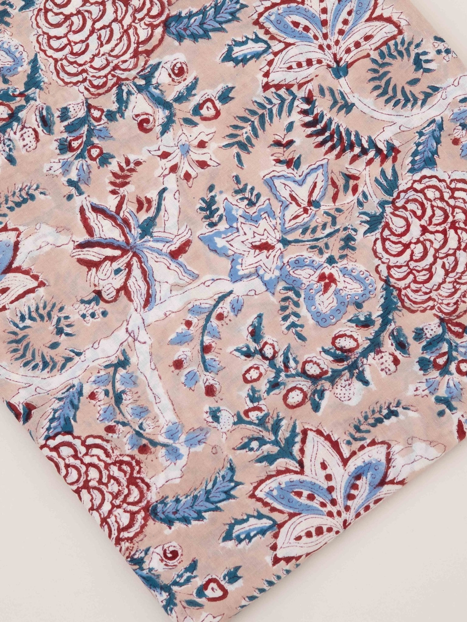 Cotton Hand Block Print Fabric - AINA