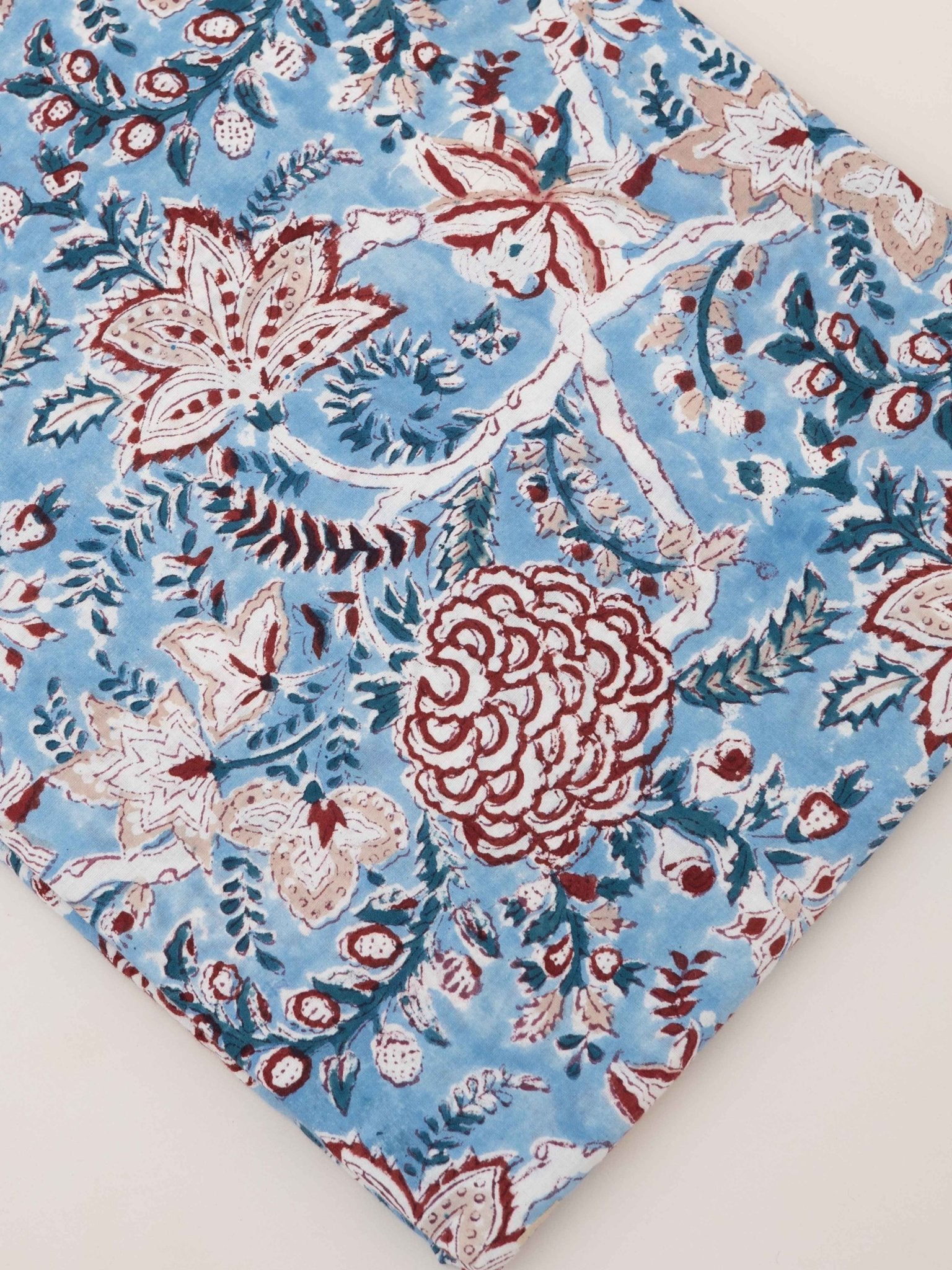 Cotton Hand Block Print Fabric - AINA