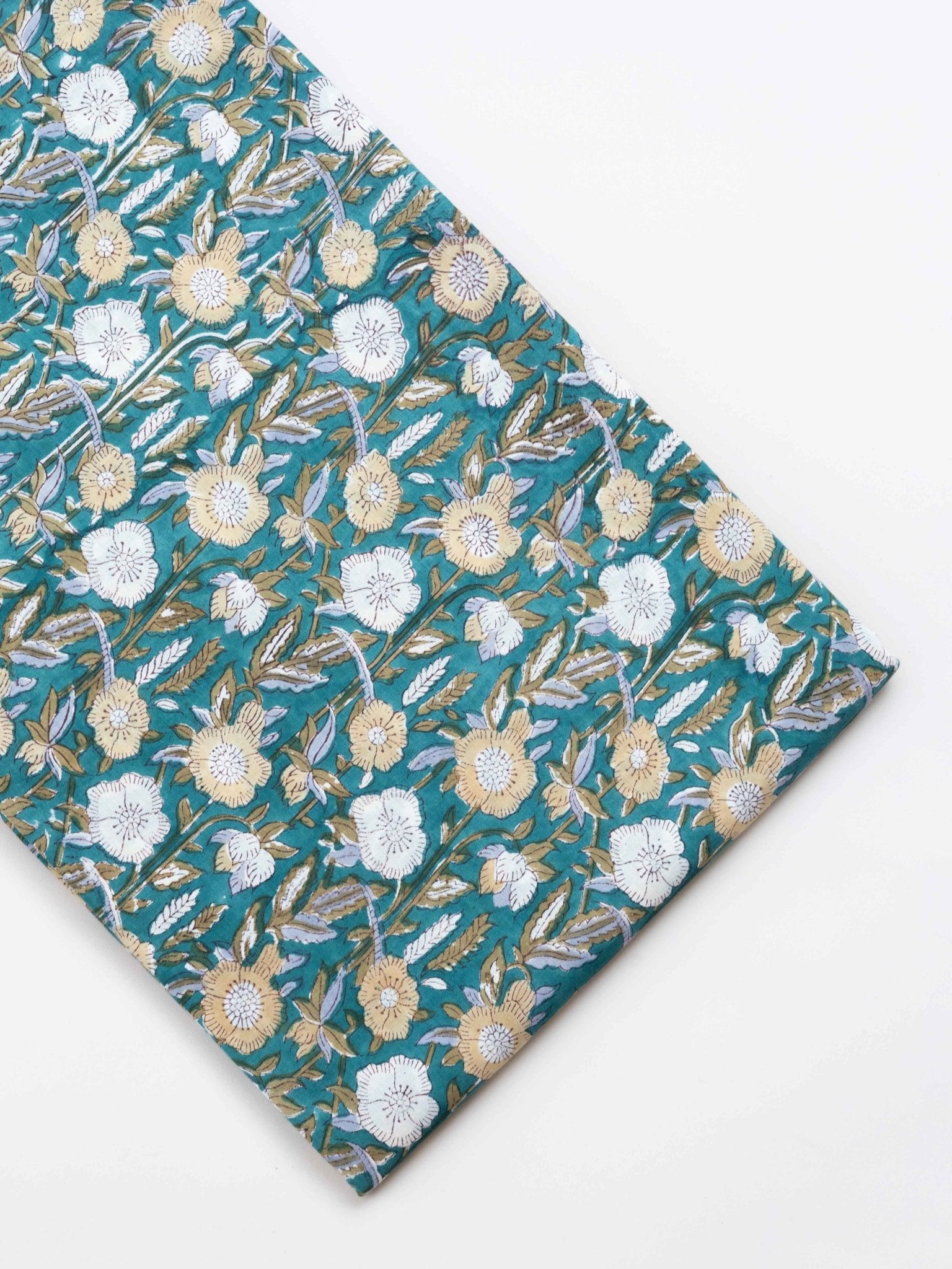 Cotton Hand Block Printed Fabric - AINA