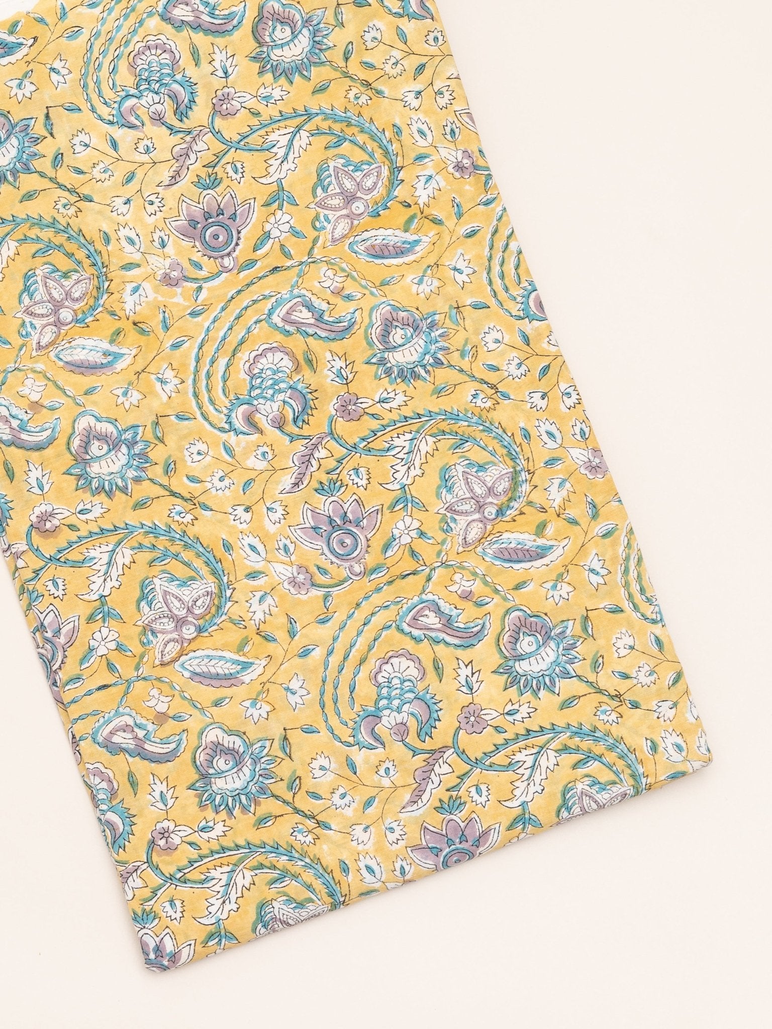 Cotton Hand Block Printed Fabric - AINA