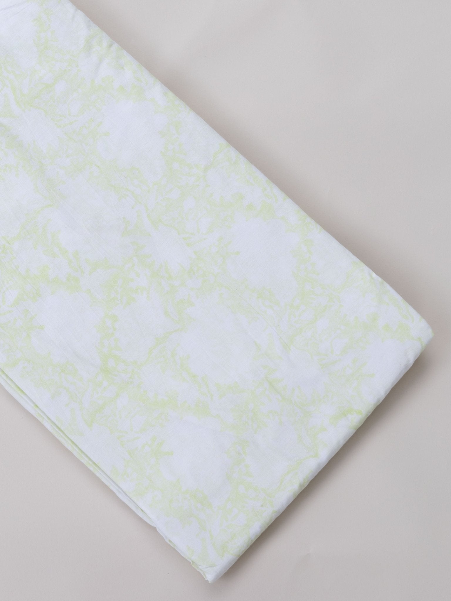 Cotton Khadi Block Print Fabric - AINA